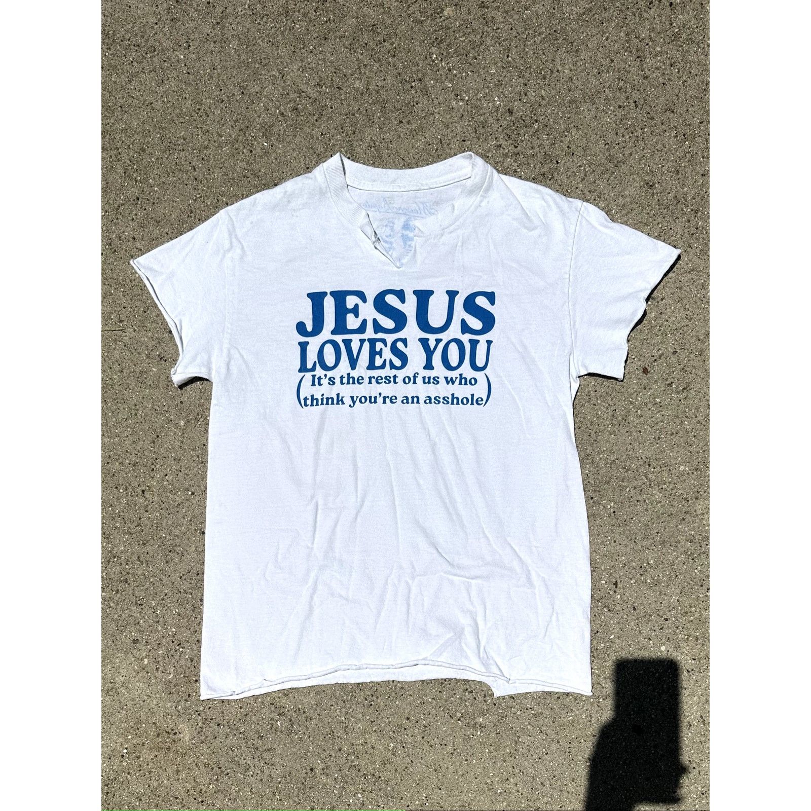 Vintage Maison Rapito - Jesus Loves You Tee Size US S / EU 44-46 / 1 - 1 Thumbnail