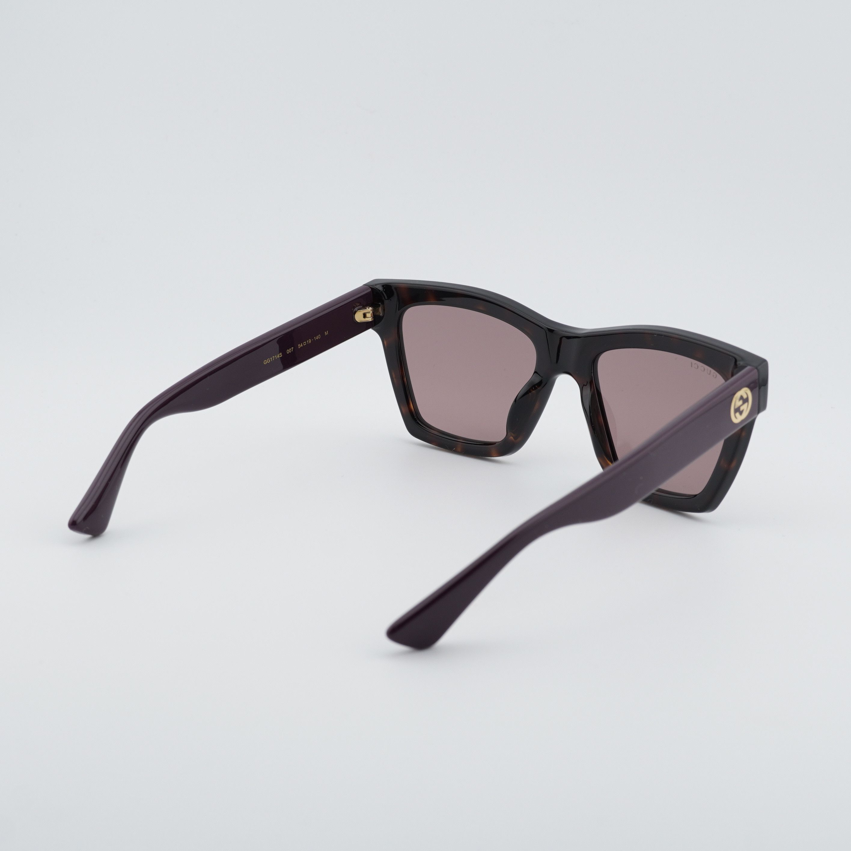 Gucci Gucci GG1714S 007 Sunglasses Havana Square Frame Size ONE SIZE - 5 Thumbnail