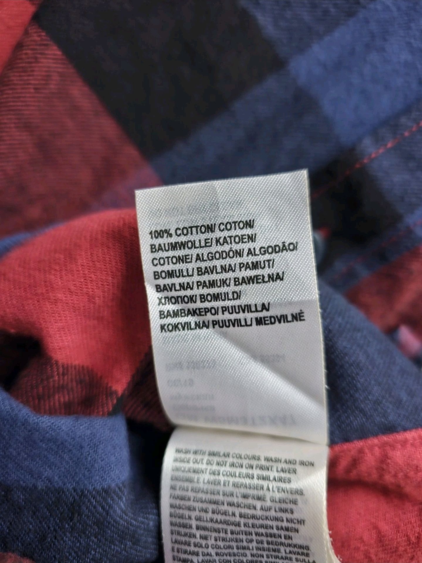 Wrangler Wrangler Red & Navy Check Flannel Shirt Size S Size US S / EU 44-46 / 1 - 7 Thumbnail