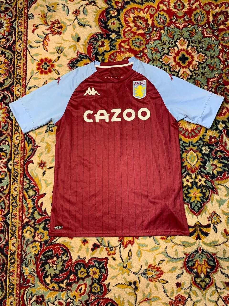 Kappa Aston Villa FC Home Jersey 20/21 BNWT Kappa Premier League Size US XL / EU 56 / 4 - 1 Thumbnail