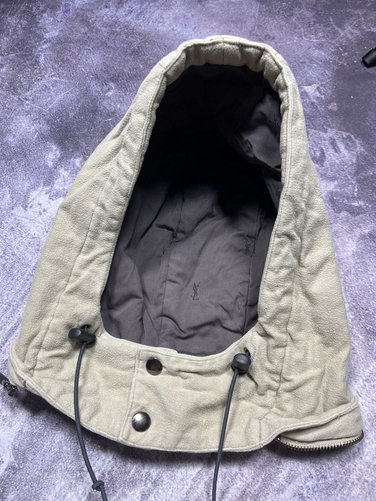 Yves Saint Laurent Yves Saint Laurent YSL Vintage jacket beige hood Parka Size US L / EU 52-54 / 3 - 17 Thumbnail