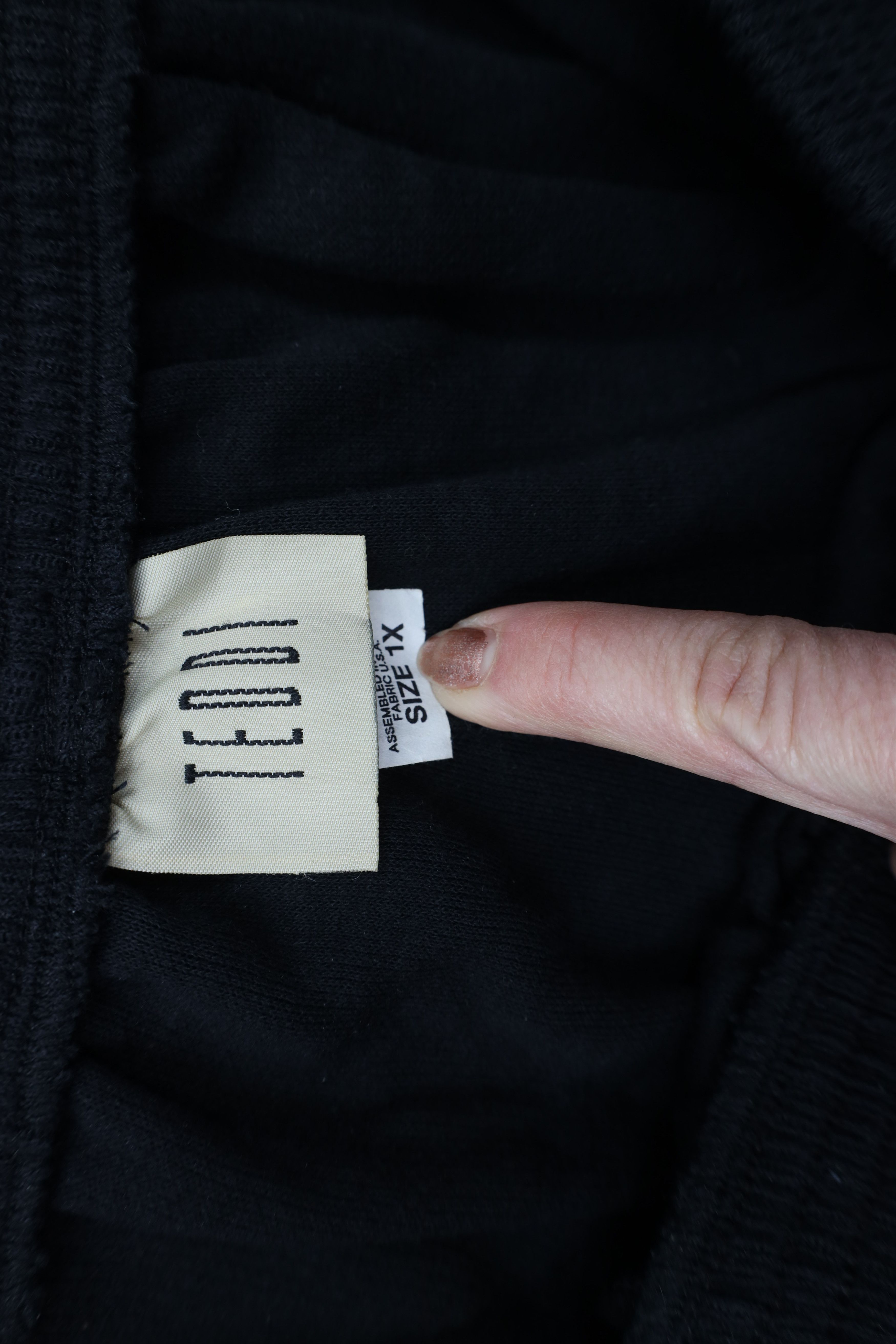 Vintage Vintage 90s Streetwear Ribbed Knit Sweatpants Black USA Size 29" - 7 Thumbnail