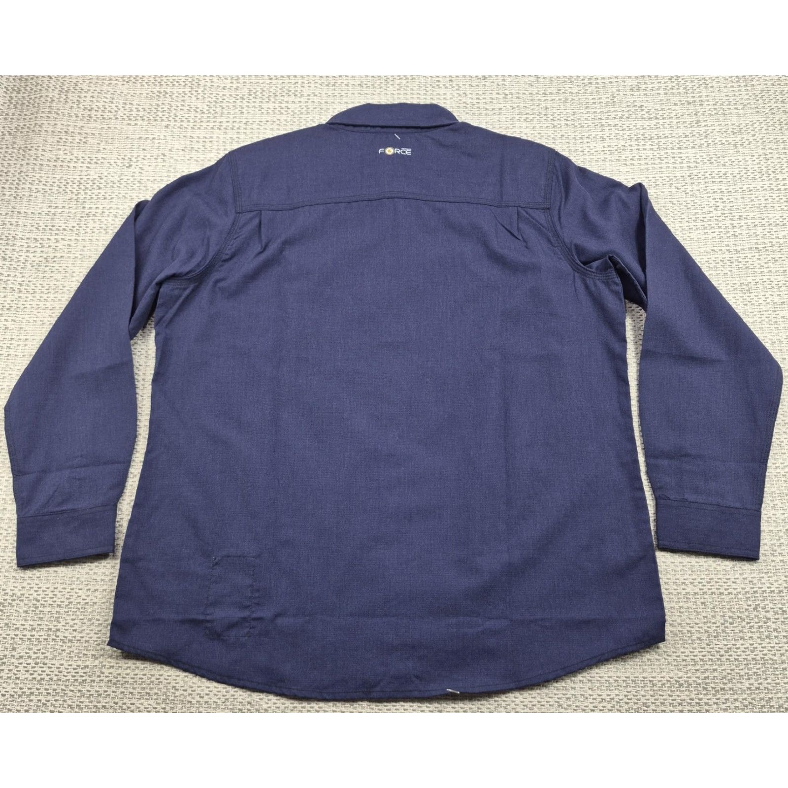 Carhartt Carhartt FR Force Button Up Shirt Womens XL Blue Flame Resistant Long Sleeve Size XL / US 12-14 / IT 48-50 - 6 Thumbnail