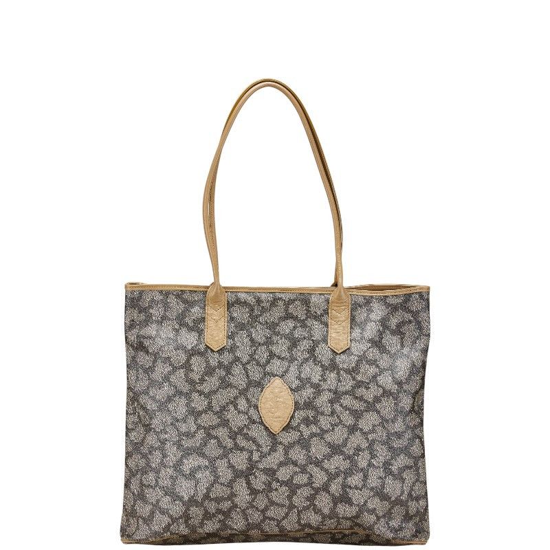 YVES Saint Laurent Pvc Leather Giraffe Tote Bag Leather Tote Bag in Beige, Women's