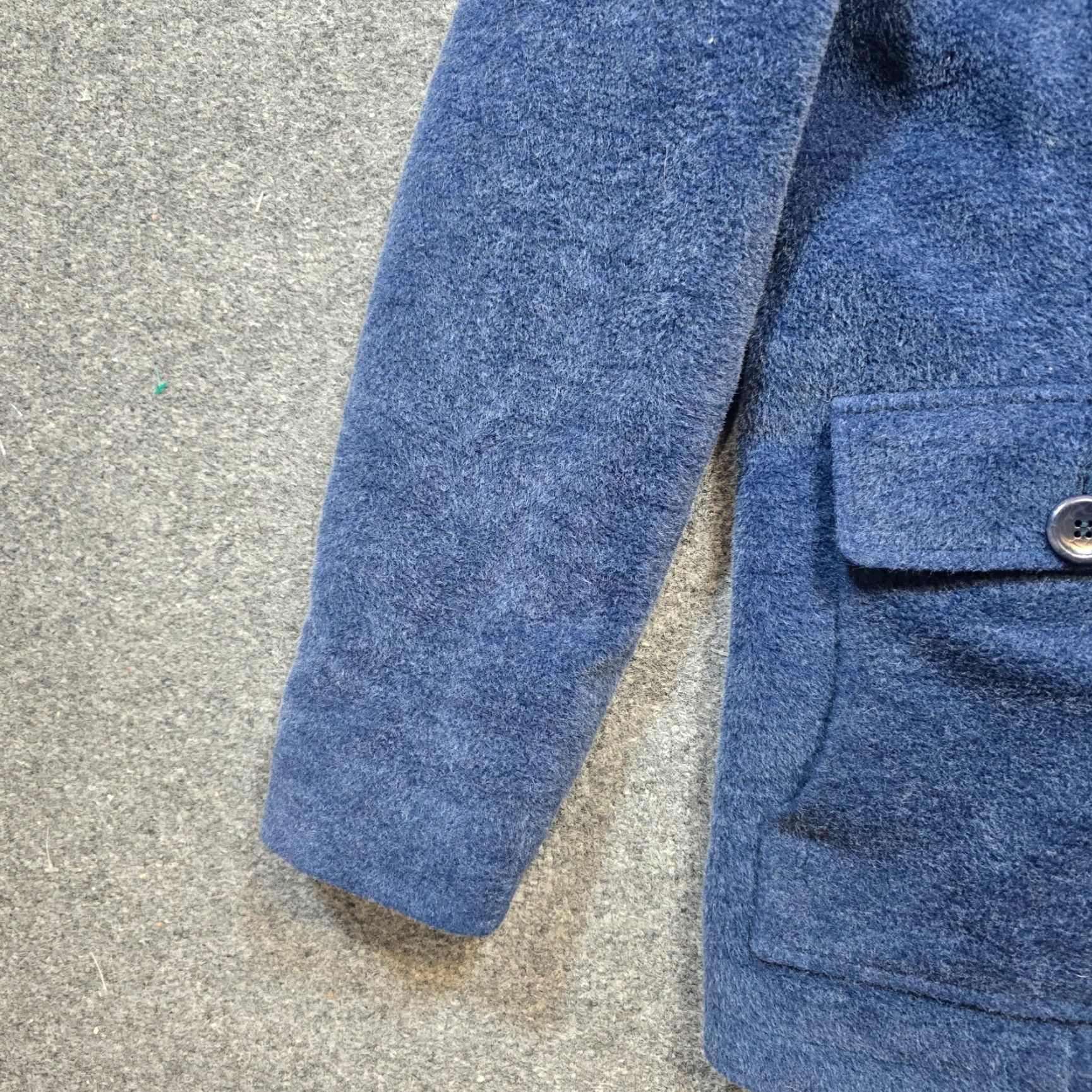 Vintage **LL Bean Womens Large Blue Wool Blend Button Jacket** User: LL Bean Womens Large Blue Wool Blend Chenille Button Jacket Size L / US 10 / IT 46 - 4 Thumbnail