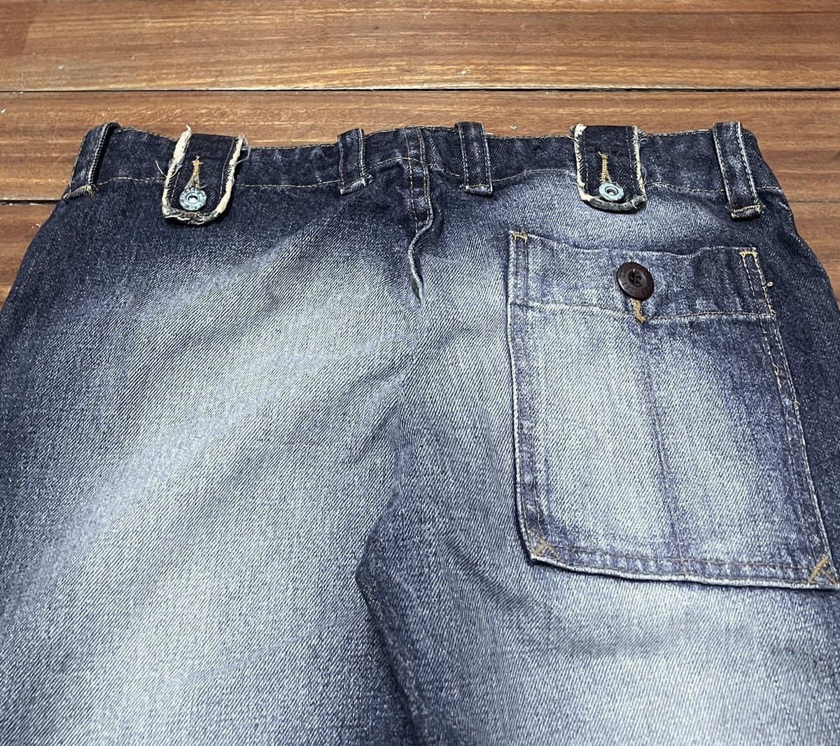 Diesel × Vintage Very Rare Design Vintage Brand Diesel Flared Jeans 1990s Size US 29 - 4 Thumbnail