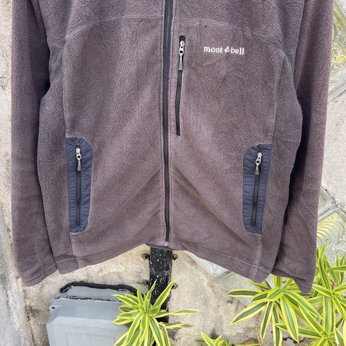 Montbell “MONTBELL” FADED BLACK ZIP UP FLEECE JACKET Size US XL / EU 56 / 4 - 5 Thumbnail