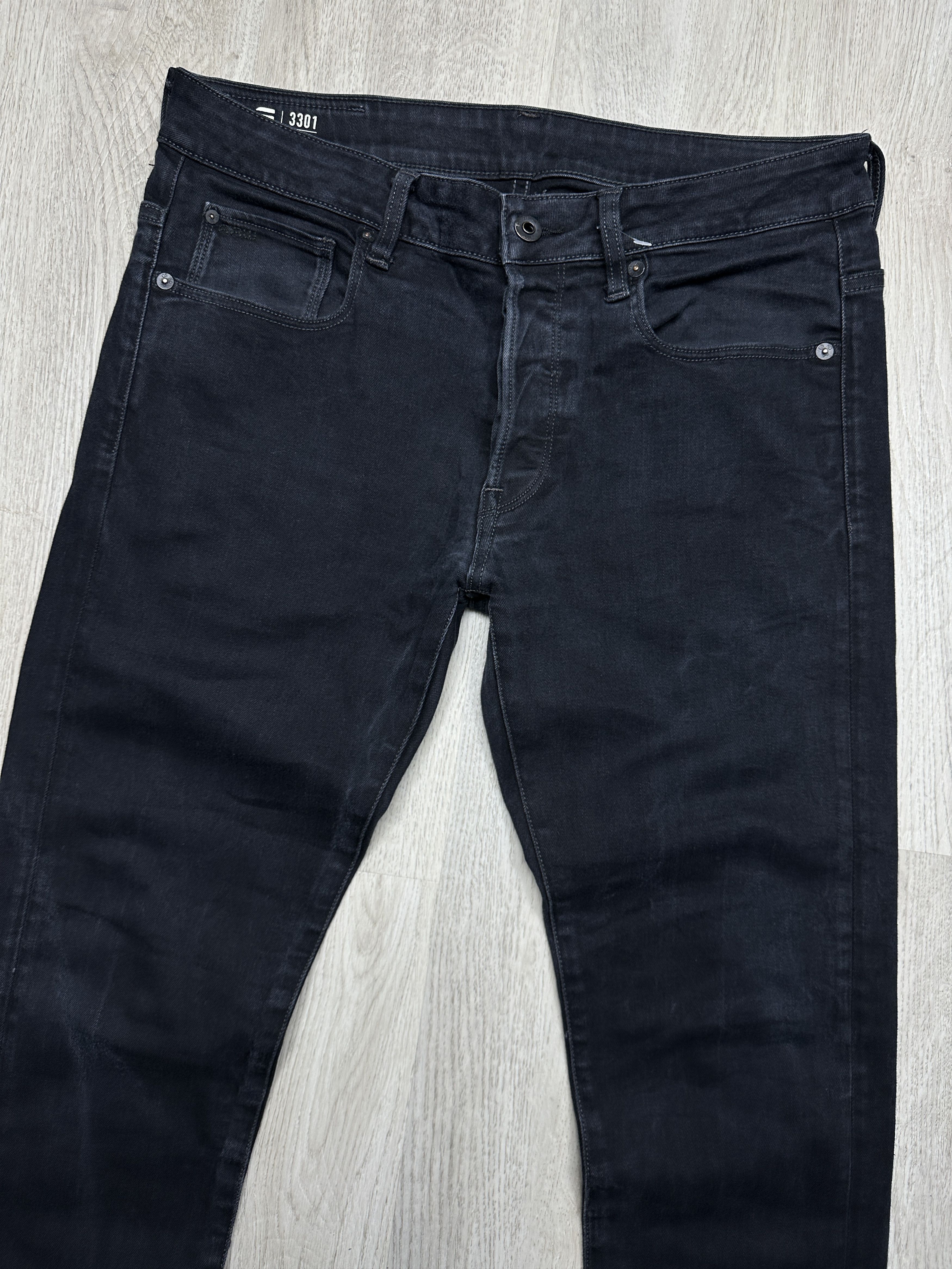 G-Star G Star Raw 3301 Slim Mens Denim Pants Jeans Size US 33 - 2 Thumbnail