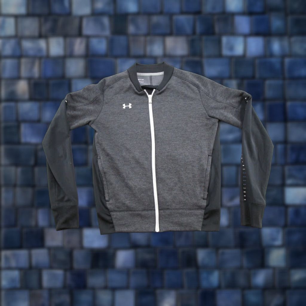 Under Armour Under Armour Jacket Womens S Black Qualifier Warm Up Hybrid Full-Zip COLDGEAR Size S / US 4 / IT 40 - 1 Thumbnail