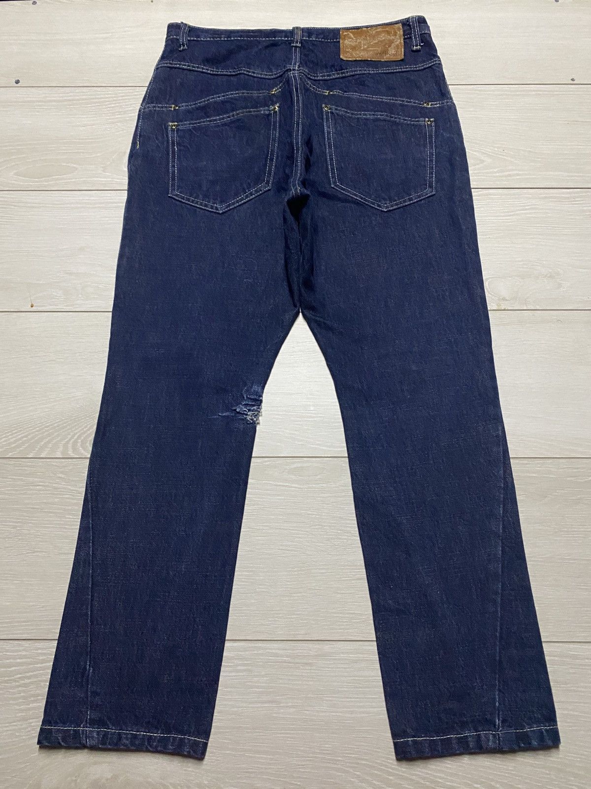 Issey Miyake Vintage Mili-mili Bush Pant Skinny Denim Size US 33 - 2 Thumbnail