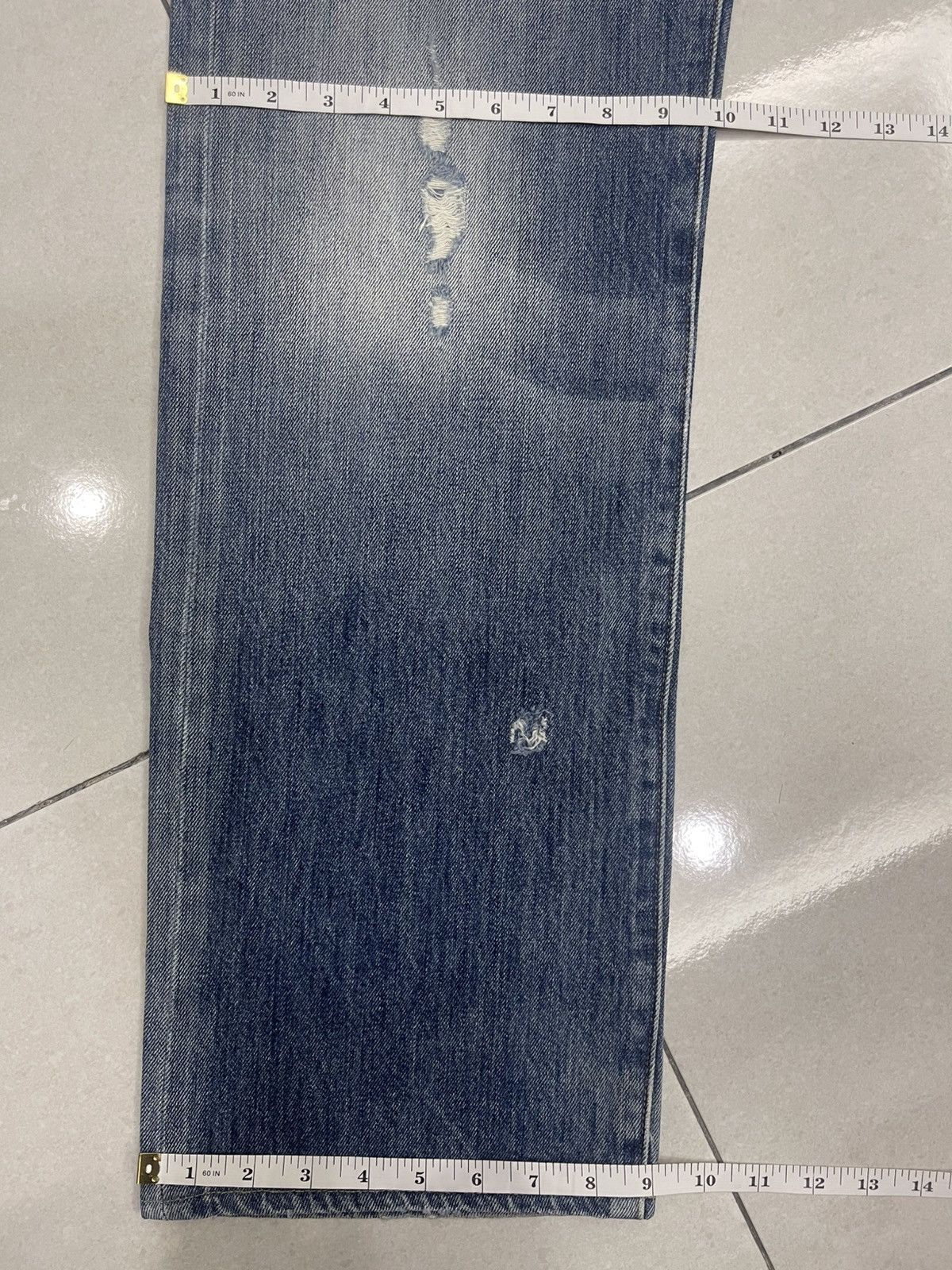 Levi's Levi's 501 Custom Distressed Patched Denim Jeans - W36 L32 Size US 36 / EU 52 - 14 Thumbnail
