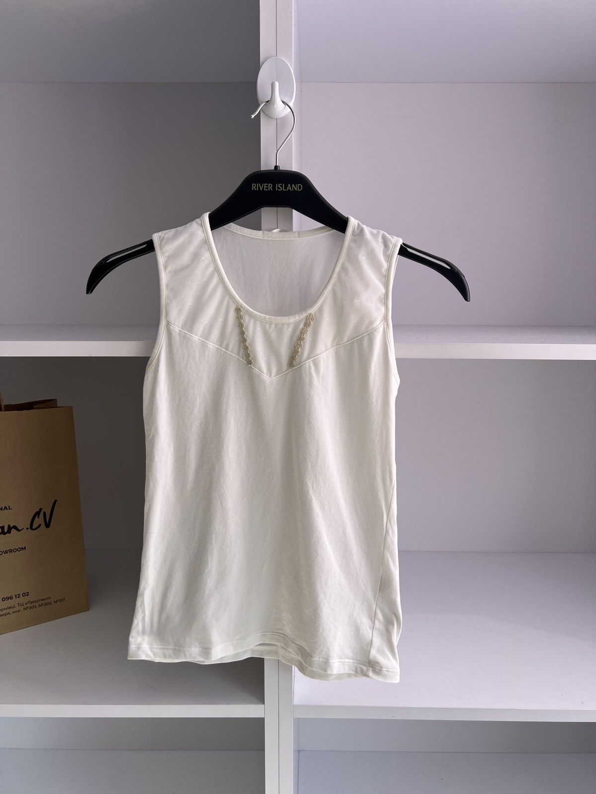 La Perla × Vintage Vintage La Perla Women's white Sleeveless Size S / US 4 / IT 40 - 4 Thumbnail