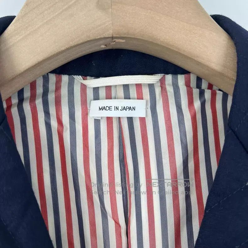 Thom Browne Thom Browne Navy blue textured down jacket Size US S / EU 44-46 / 1 - 4 Thumbnail