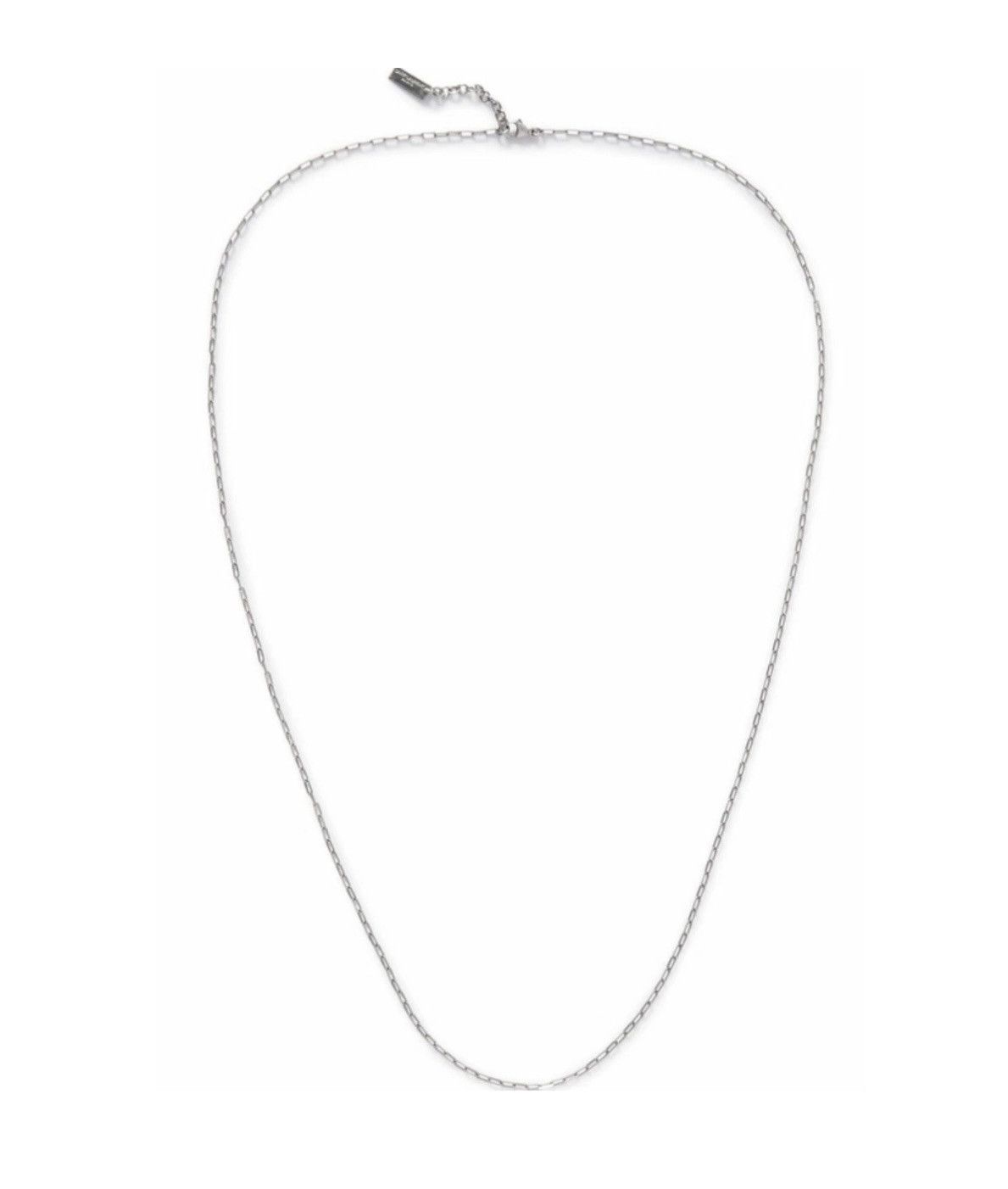 Saint Laurent Paris Saint Laurent Long Chain Necklace Silver NWT Size ONE SIZE - 6 Thumbnail