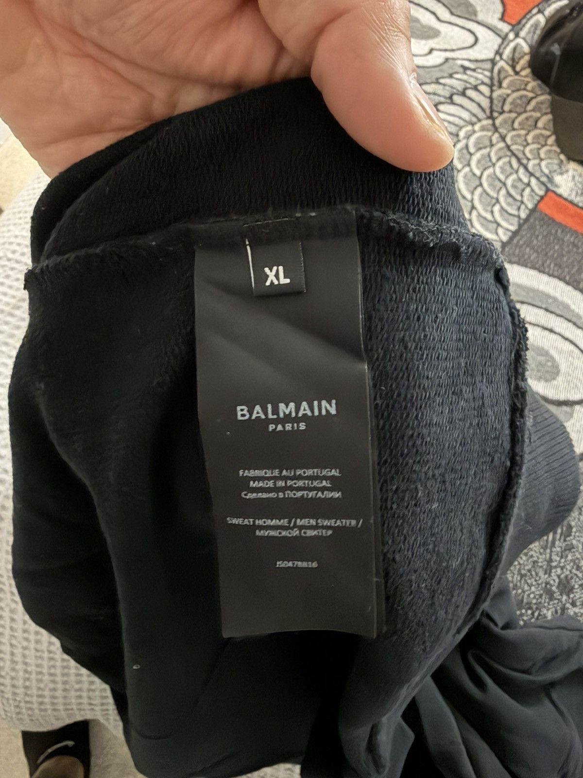 Balmain Balmain Sweatshirt Size US XL / EU 56 / 4 - 5 Thumbnail