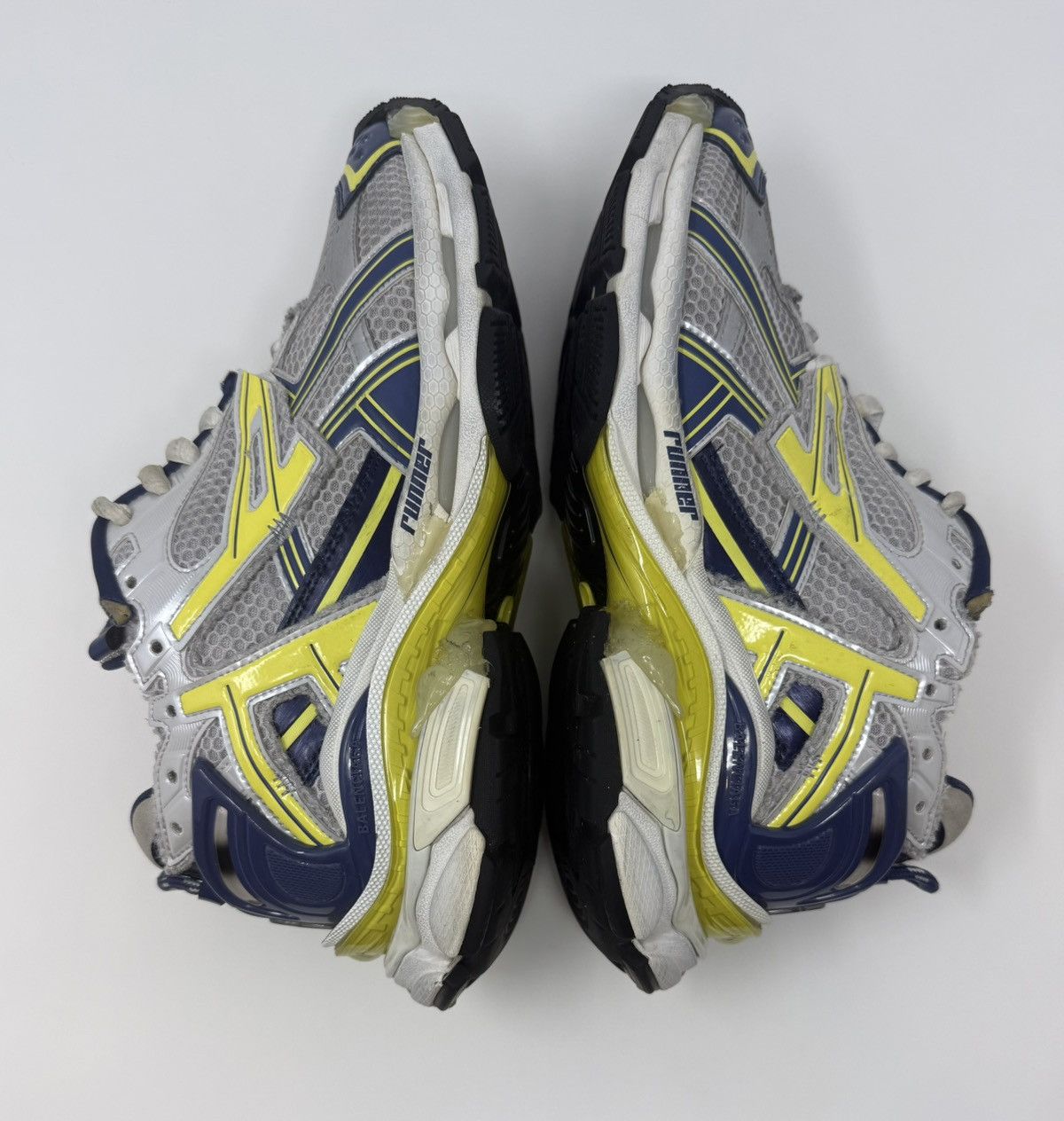 Balenciaga Balenciaga Runner Sneaker Blue/Yellow Size US 10 / EU 43 - 3 Thumbnail