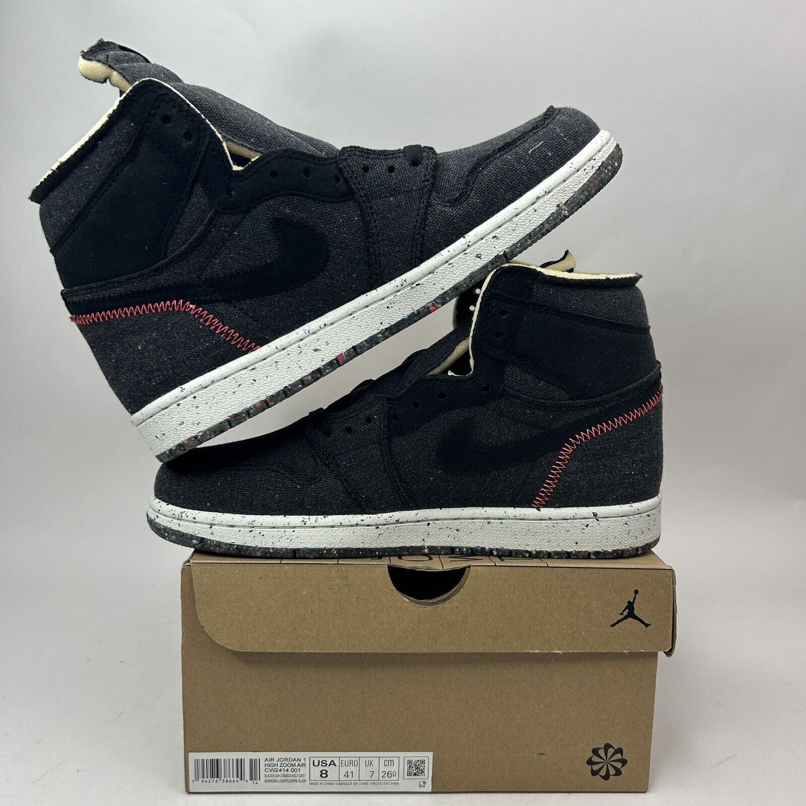 Jordan Brand Nike Air Jordan 1 Retro High Zoom “Crater/Space Hippie” 2023 Size US 8 / EU 41 - 3 Thumbnail