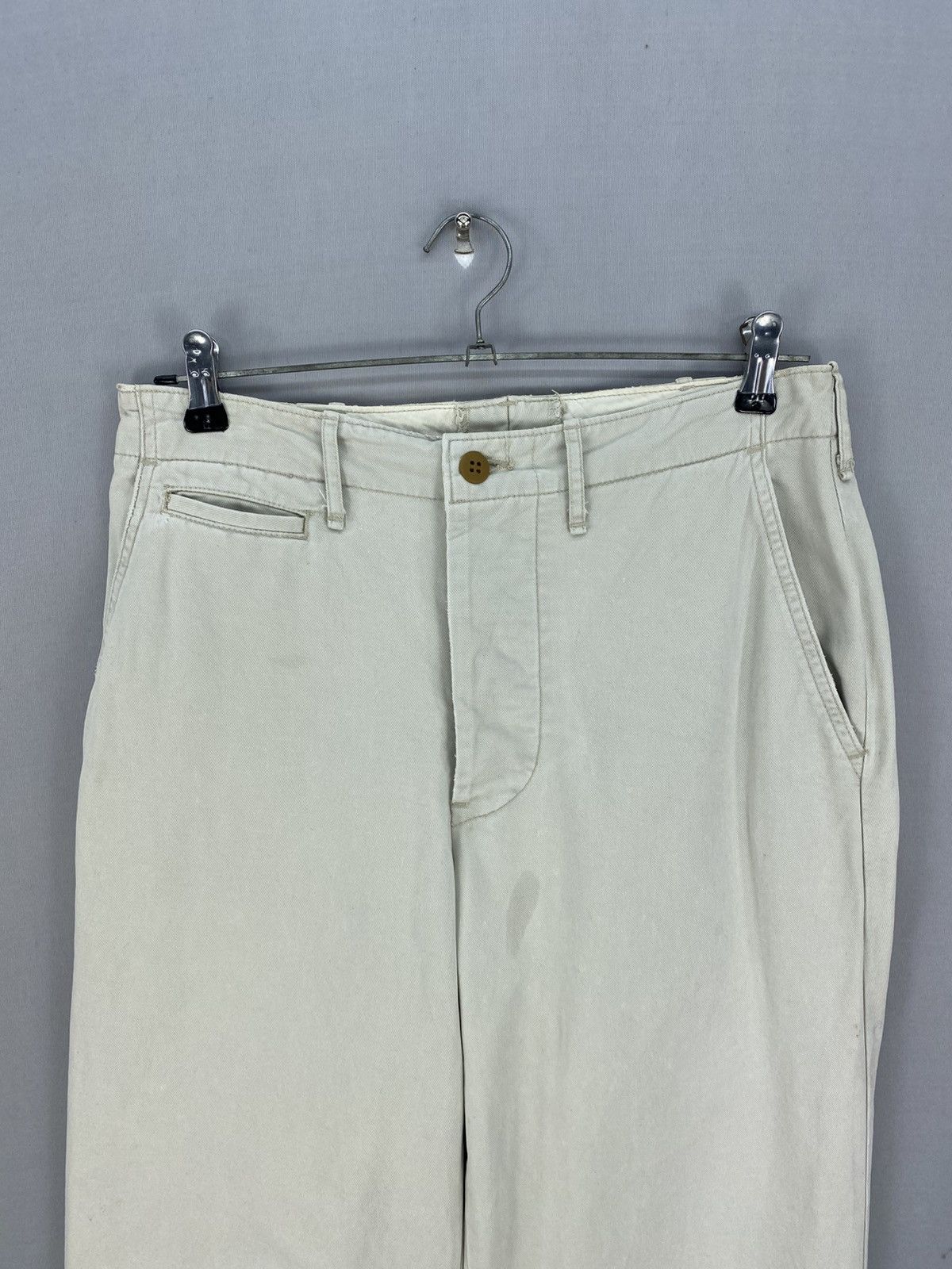 Levi's Vintage 90’s Levi’s Iconic 1970s US Army Khaki Trouser Pants Size US 30 / EU 46 - 9 Thumbnail