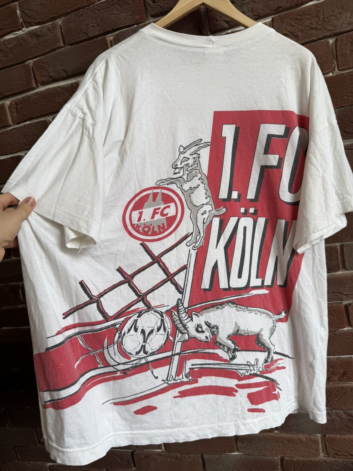 Puma Vintage Puma 1.FC Koln 90s Soccer Tshirt Jersey Blokecore Size US XXL / EU 58 / 5 - 11 Thumbnail