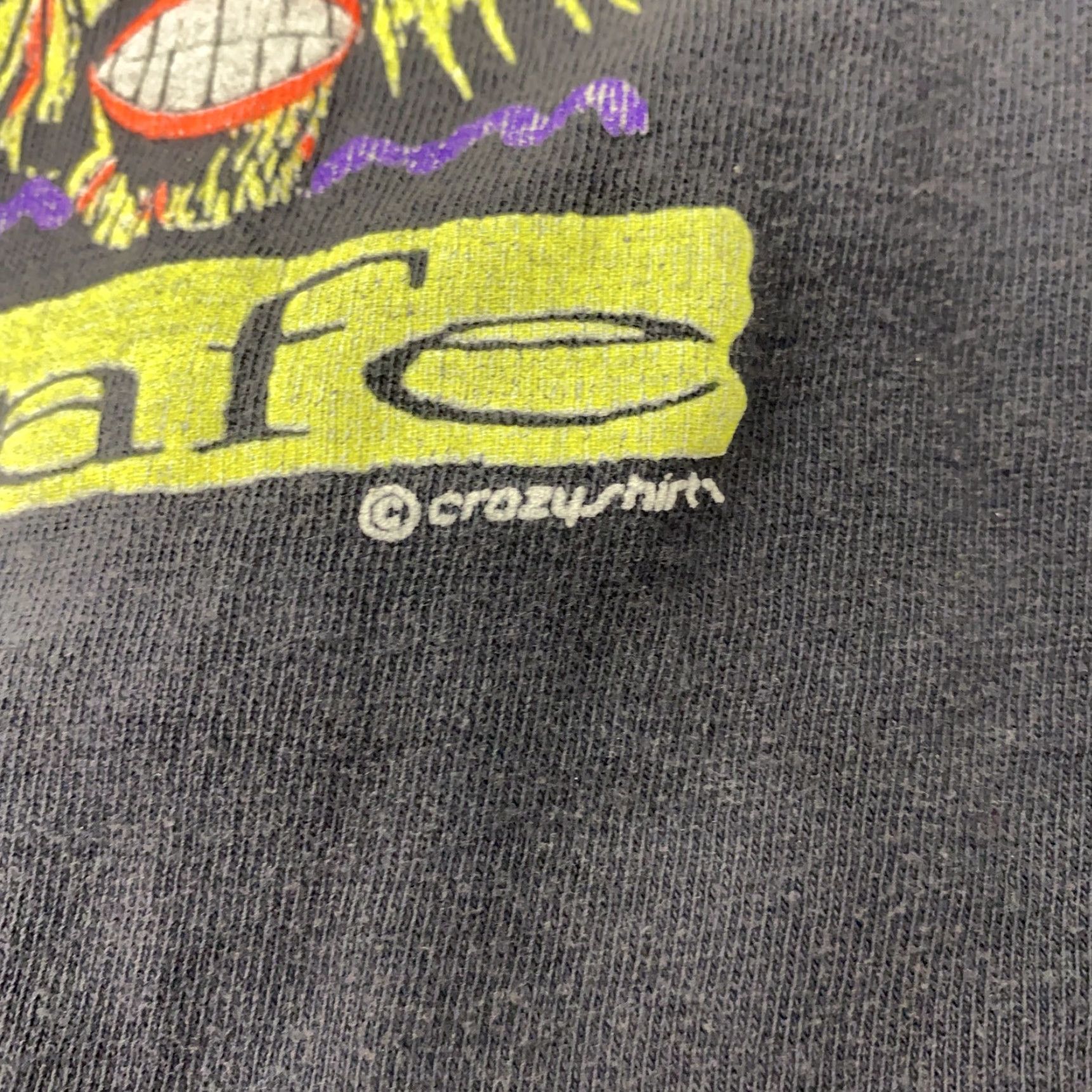 Vintage VINTAGE Crazy Shirts Cannibal Cafe T-Shirt Mens Medium Black Hawaii Graphic 90s USA Size US M / EU 48-50 / 2 - 3 Thumbnail