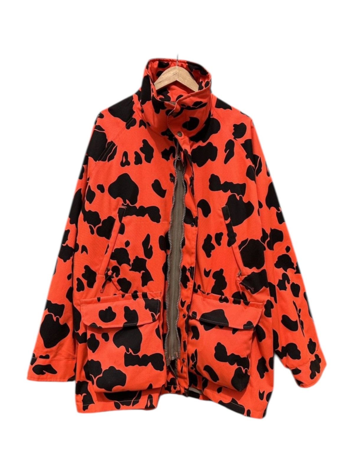 Vintage 90’s Duck Camo Orange/Black Detachable Hood Vintage Coat Size US L / EU 52-54 / 3 - 1 Thumbnail