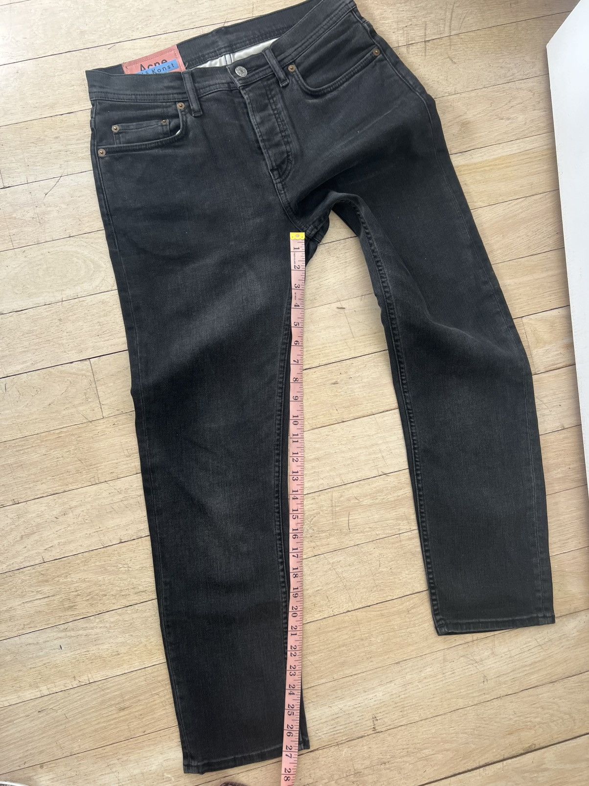 Acne Studios Acne Studios - River Used Blk Jeans (29/32) Size US 29 - 17 Thumbnail