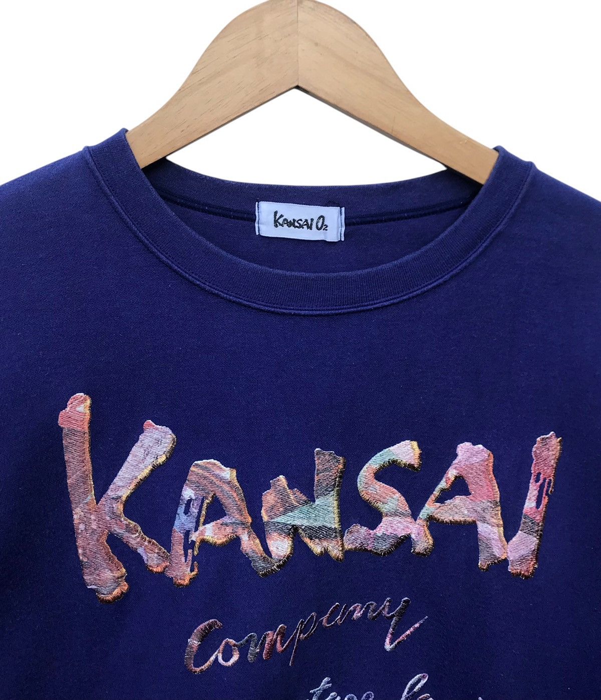 Kansai Yamamoto Kansai Yamamoto Kansai O2 Spellout Sweatshirt - STAINS Size US M / EU 48-50 / 2 - 2 Thumbnail