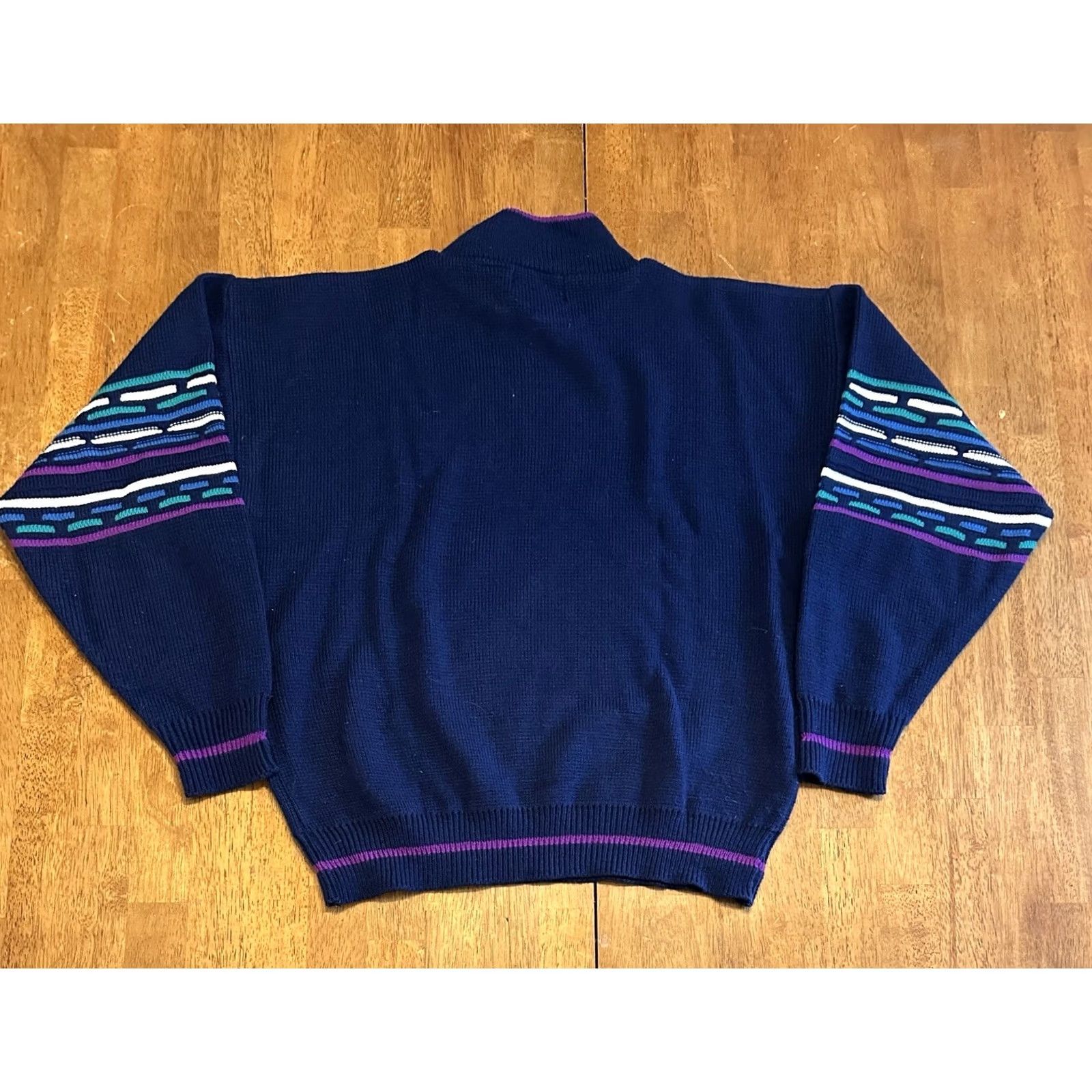 Vintage VINTAGE Edelweiss Ski Sweater L Acrylic Neon 80's Size L / US 10 / IT 46 - 3 Thumbnail