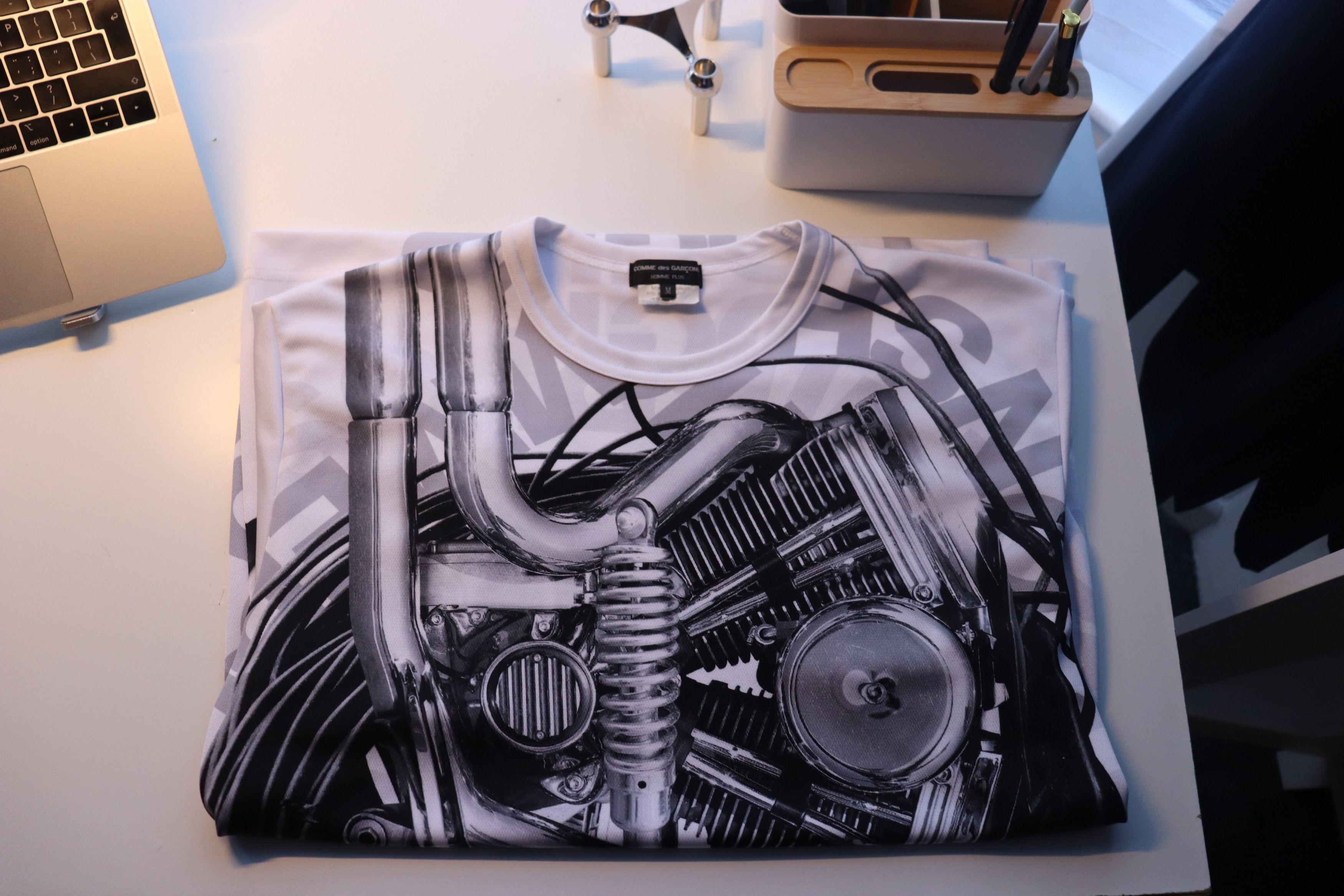 Comme des Garcons Homme Plus CDG HOMME PLUS MOTOR T-SHIRT Size US M / EU 48-50 / 2 - 2 Thumbnail