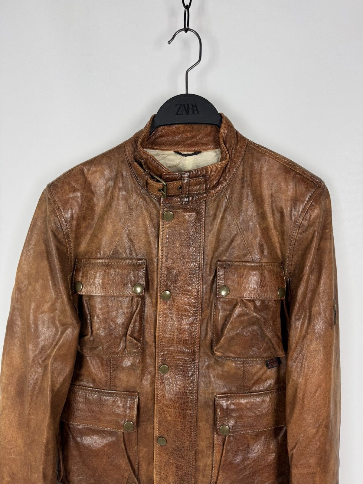 Belstaff Belstaff Brad Leather Brown Motorcycling Women’s Jacket Size XL / US 12-14 / IT 48-50 - 2 Thumbnail
