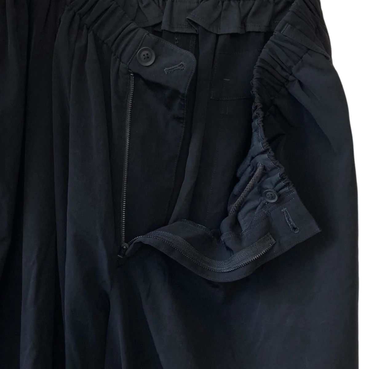 Yohji Yamamoto yohji yamamoto pour homme GATHER CROP PANTS Size US 35 - 3 Thumbnail