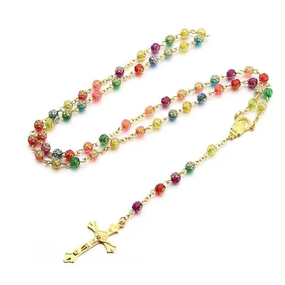 Other Catholic Rosary Bead Necklace Size ONE SIZE - 1 Thumbnail