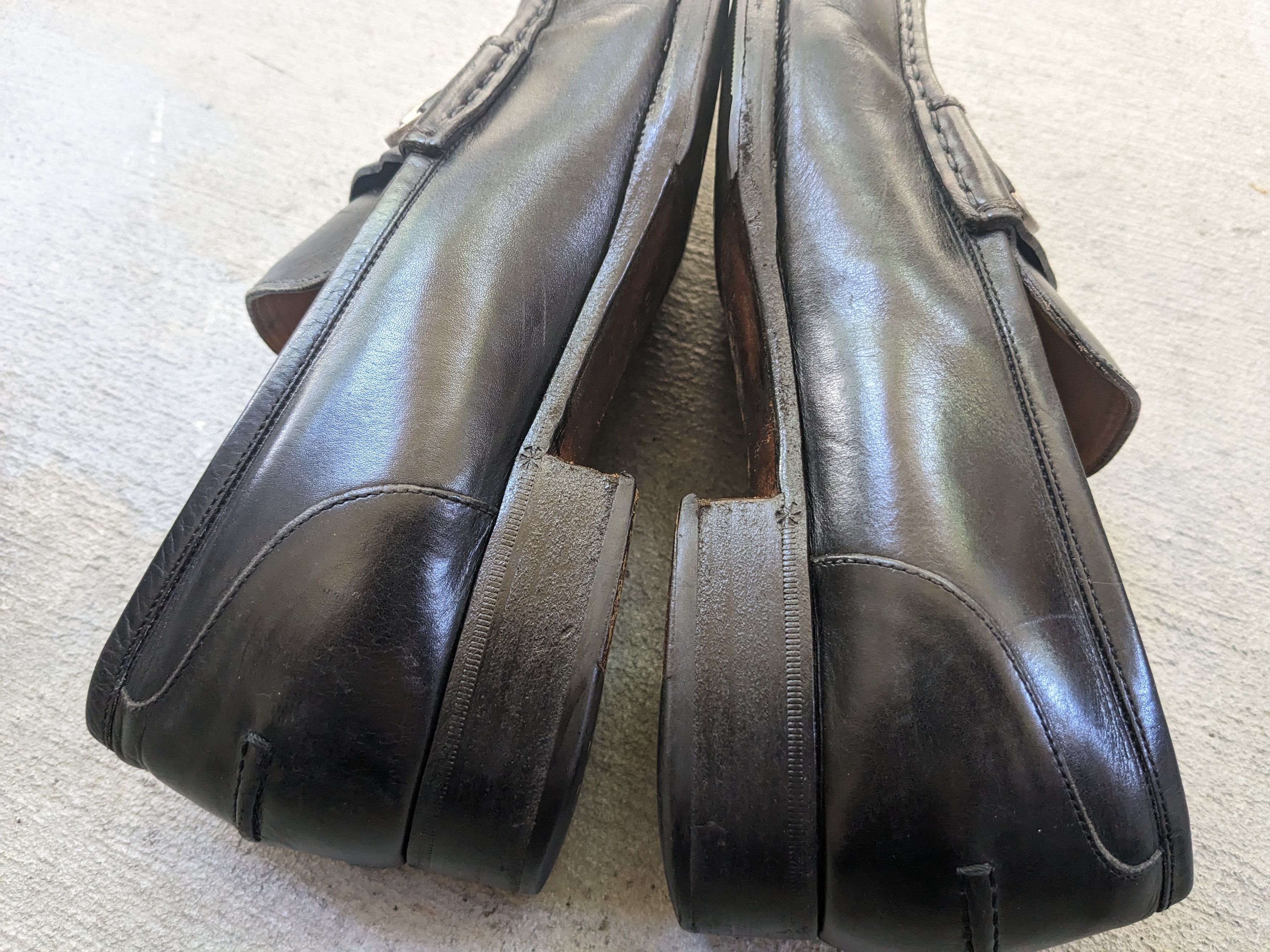 Gucci × Vintage Gucci Horsebit Loafers Black 10 Slip Ons Buckle Size US 10 / EU 43 - 11 Thumbnail