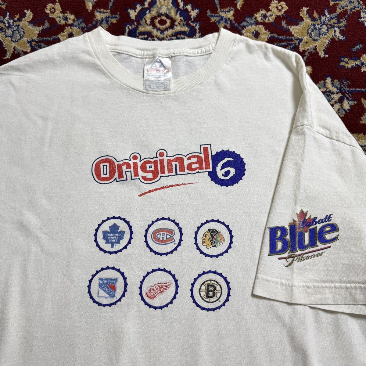 NHL 2002 NHL The Original SIX 24 more teams sport tee Y2K 00s Size US XL / EU 56 / 4 - 1 Thumbnail