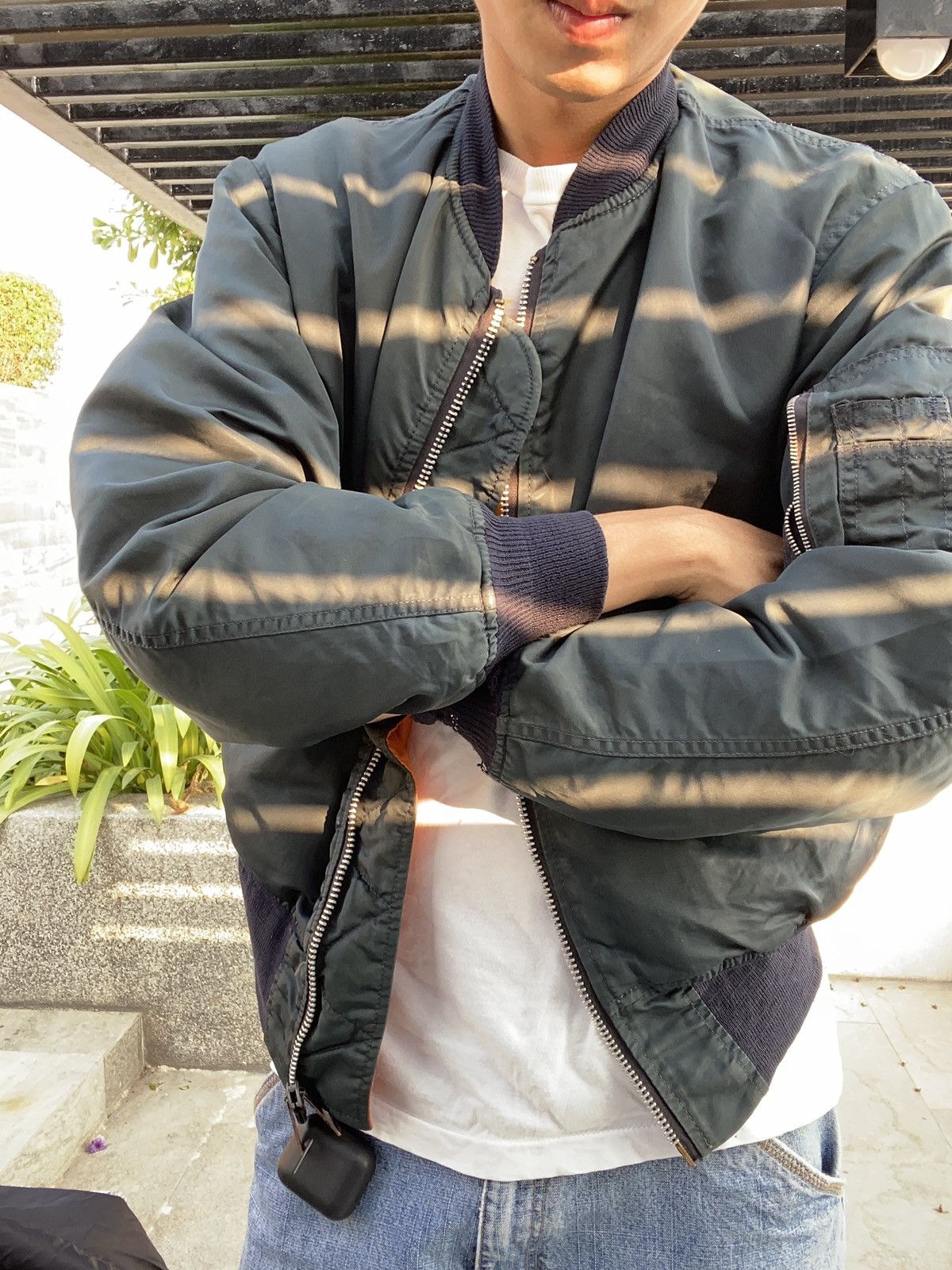 Alpha Industries Vintage Alpha Industries BOMBER flight jacket MA-1 Size US M / EU 48-50 / 2 - 17 Thumbnail