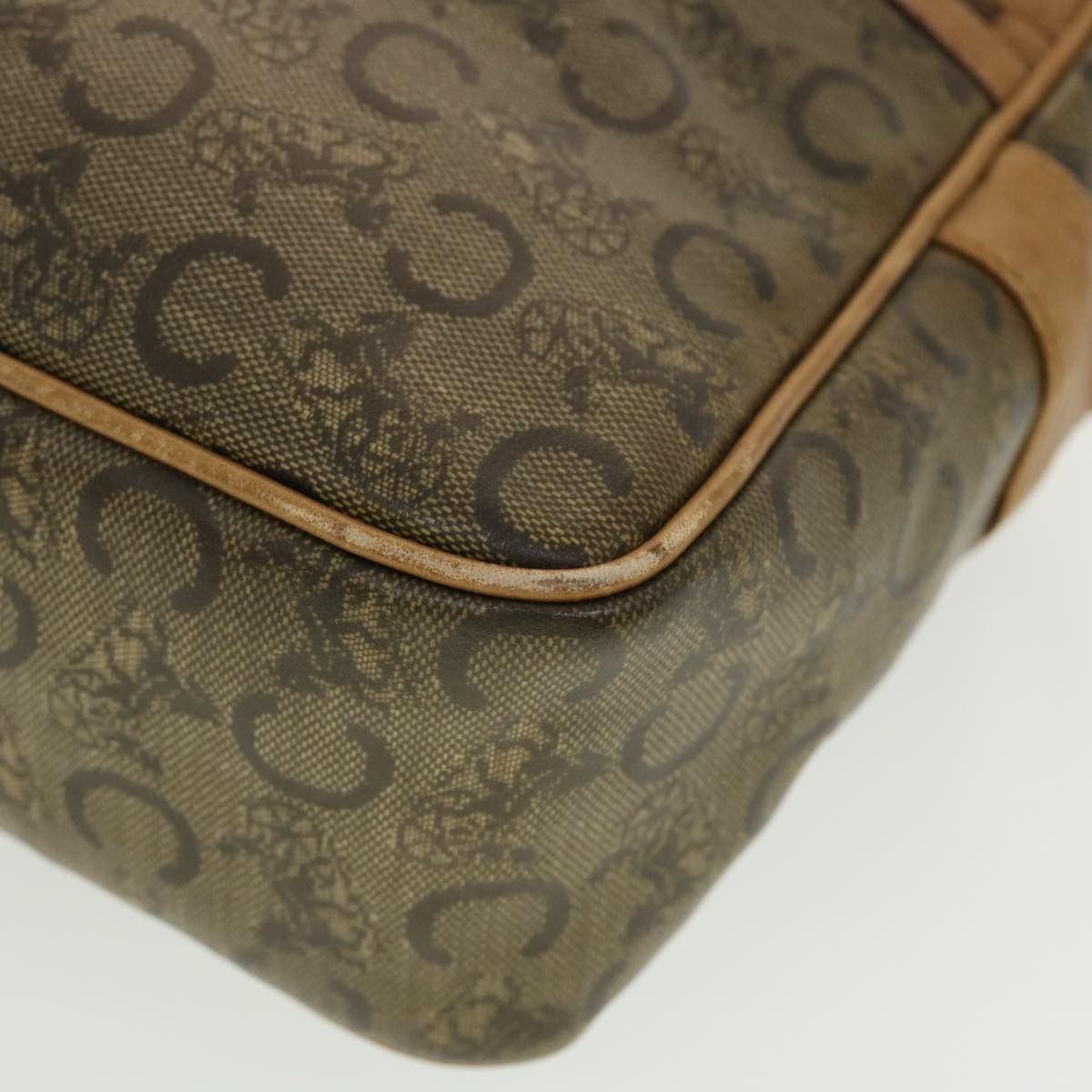 Celine CELINE C Macadam Canvas Shoulder Bag Beige Size ONE SIZE - 14 Thumbnail