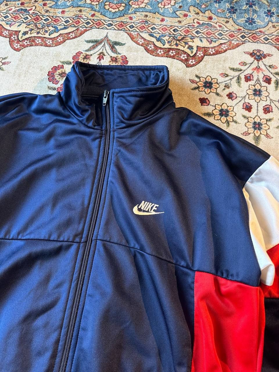 Nike × Vintage Vintage 80s Nike Lightweight Track Jacket Size US L / EU 52-54 / 3 - 2 Thumbnail