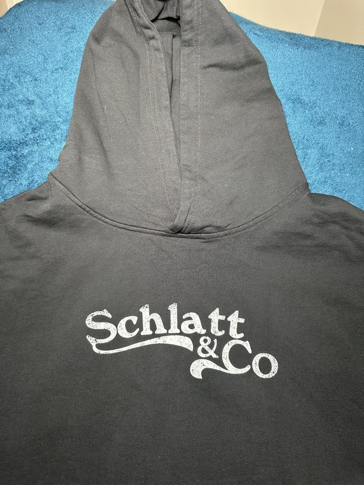 Designer × Supreme Black Schlatt&Co Hooded sweatshirt Size US L / EU 52-54 / 3 - 4 Thumbnail