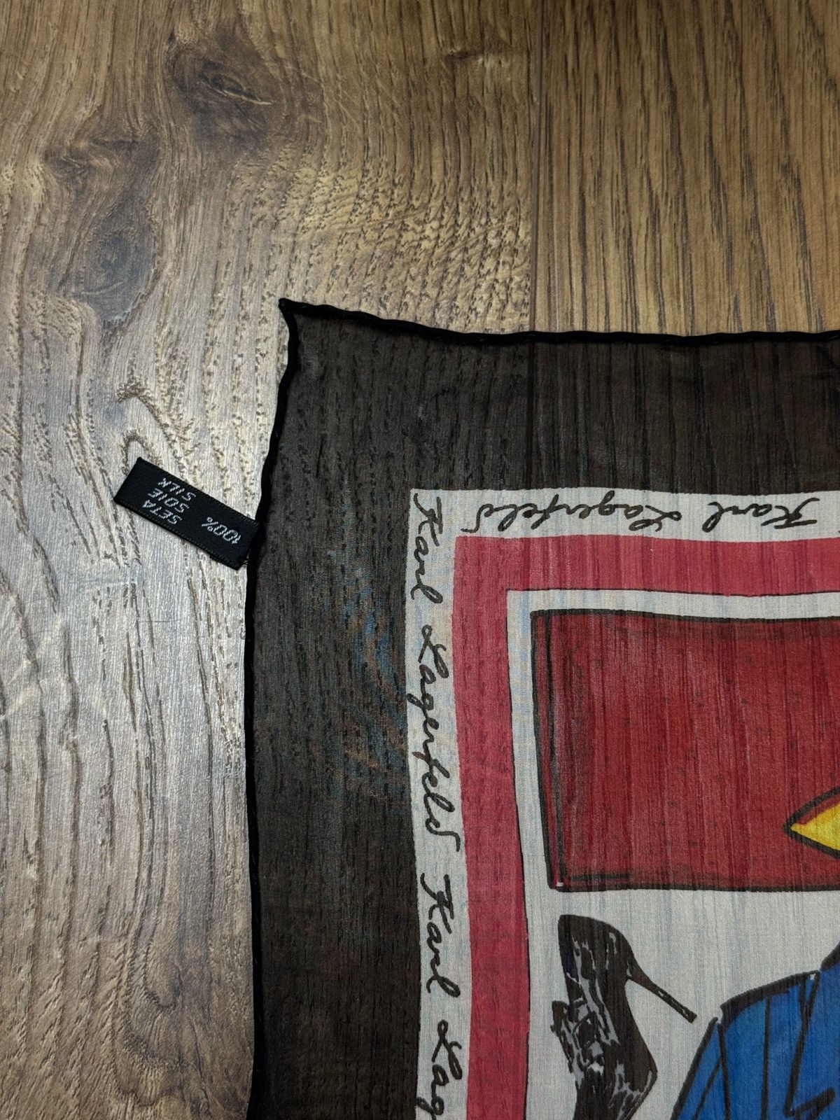 Karl Lagerfeld Karl Lagerfeld silk handscarf original luxury item Size ONE SIZE - 2 Thumbnail
