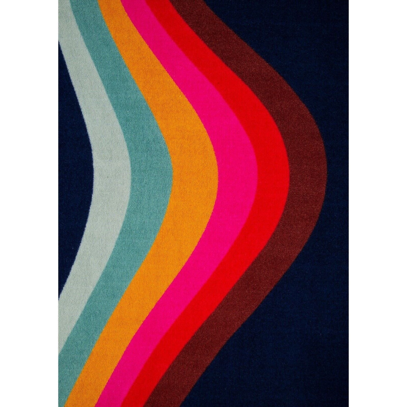 Paul Smith NWT $175 PAUL SMITH Swirl Beach Towel Navy Size ONE SIZE - 5 Thumbnail