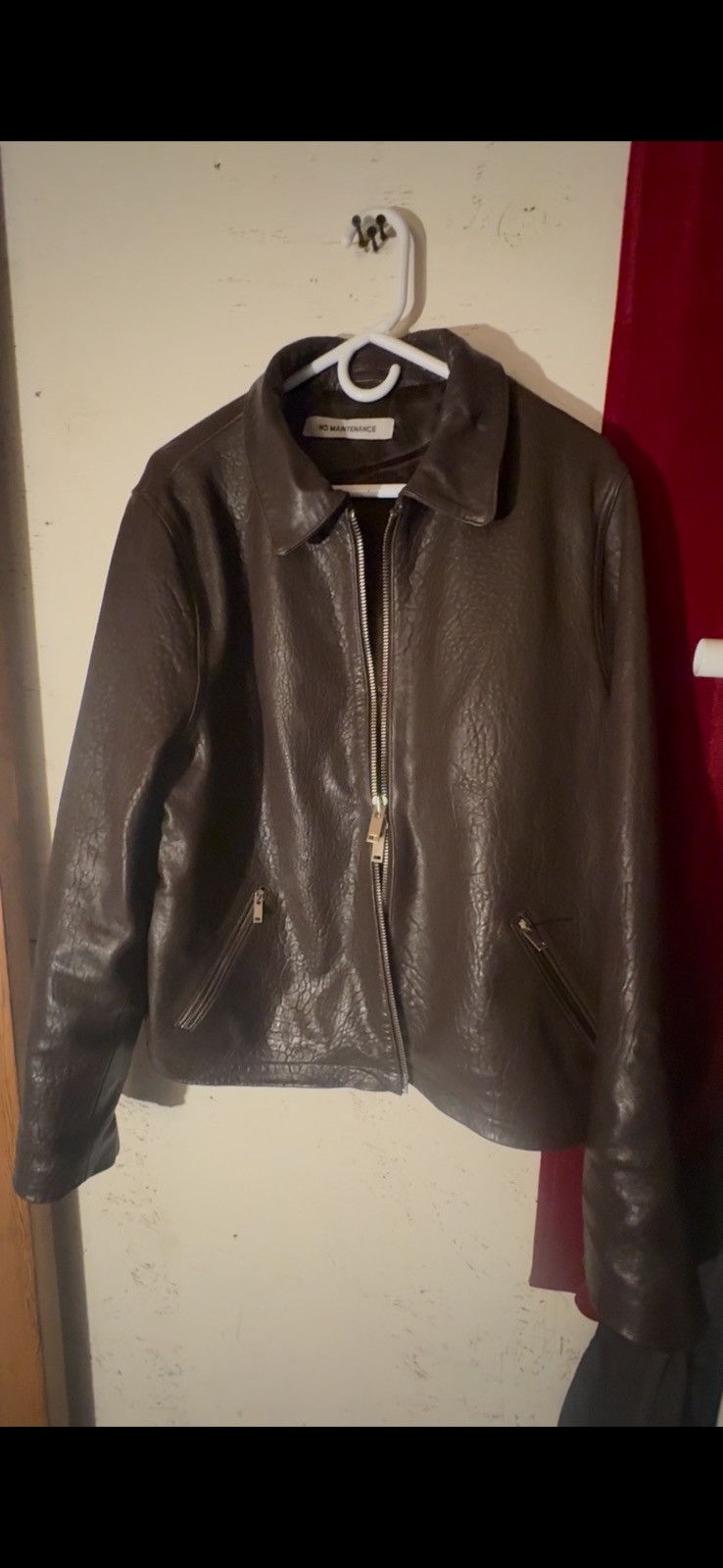 No Maintenance Brown leather jacket Size US L / EU 52-54 / 3 - 1 Thumbnail