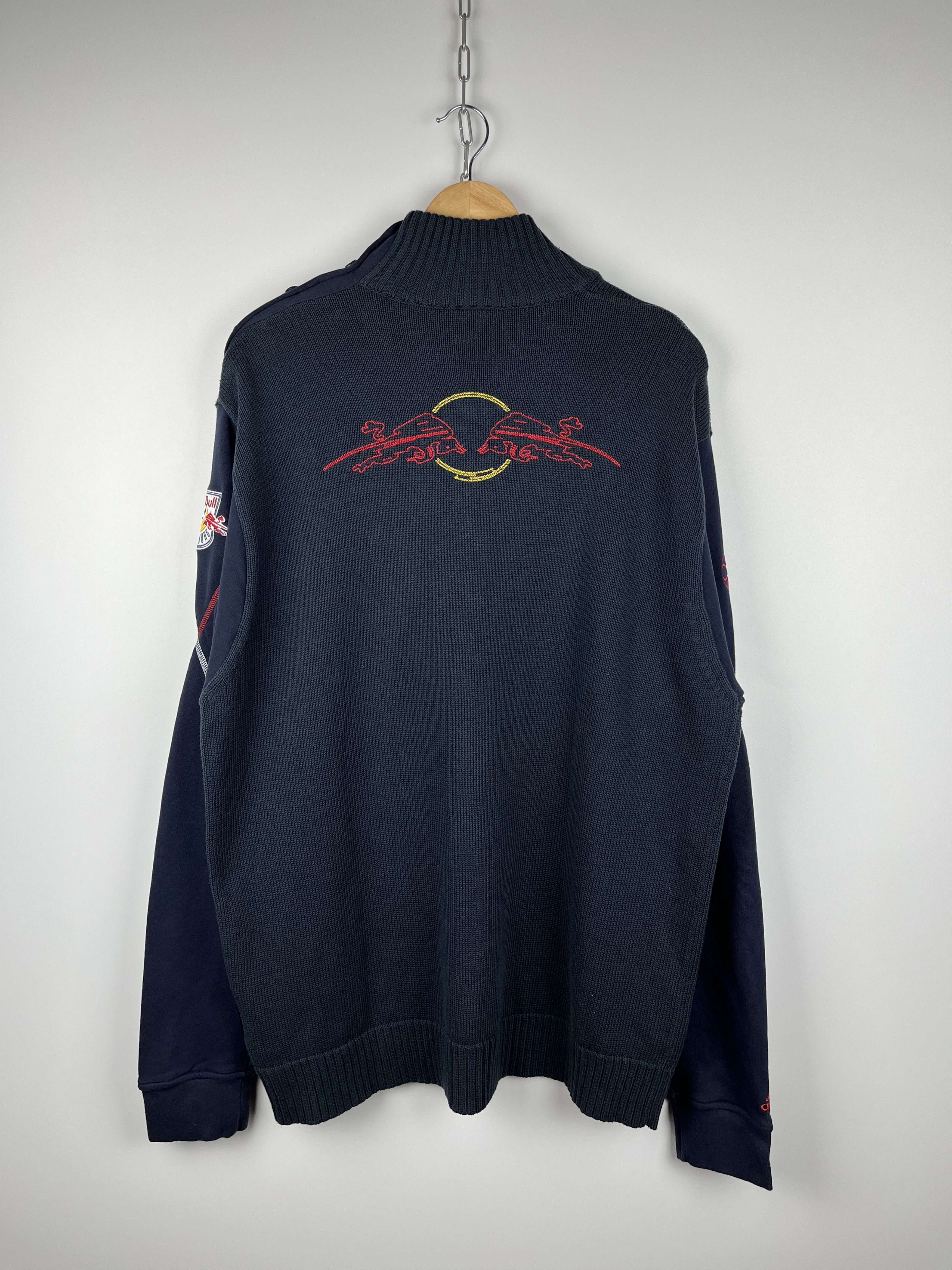 Vintage 00's Adidas Red Bull Salzburg Y2K Turtleneck Sweater