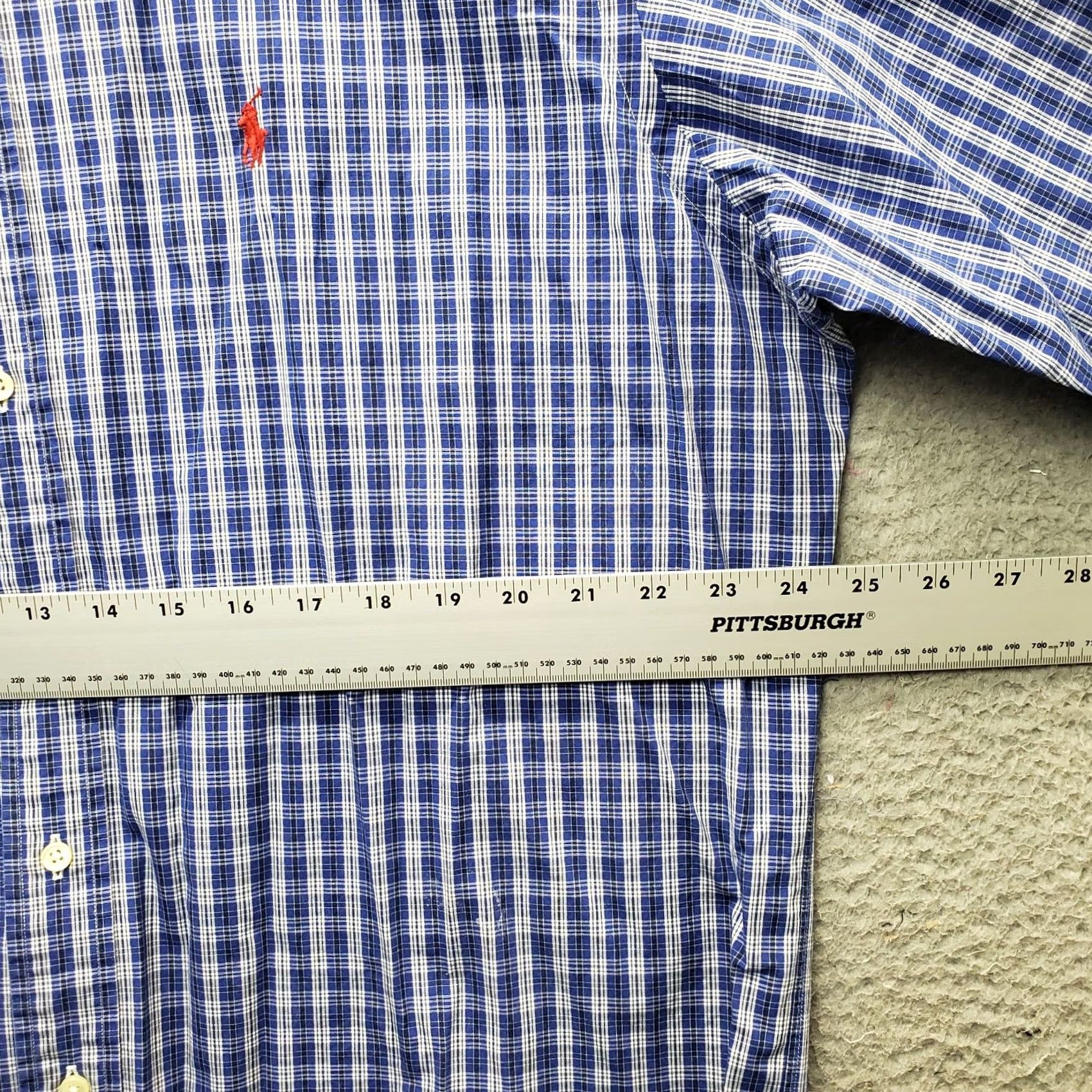 Ralph Lauren Ralph Lauren Dress Shirt Men L Multi Plaid Pony Logo Button Down Size 42R - 4 Thumbnail