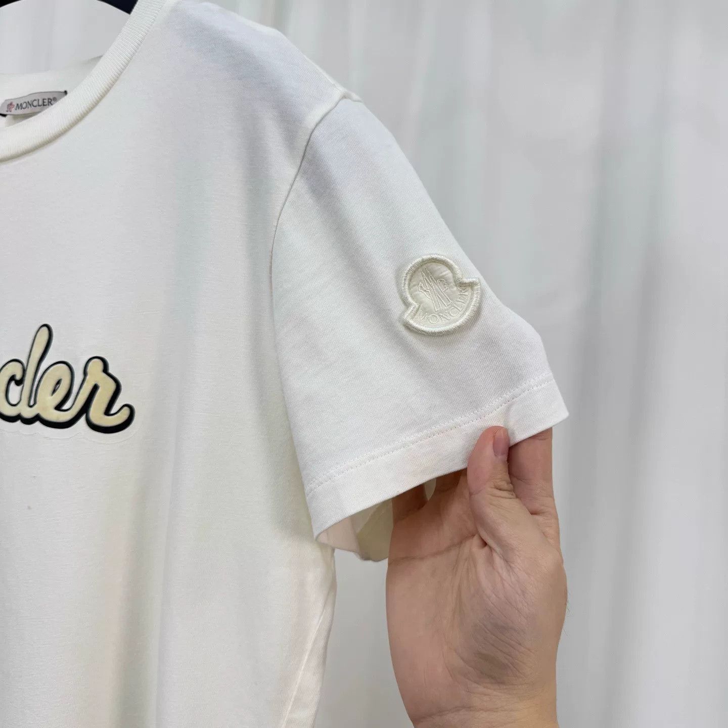 Moncler Moncler New Flocked Letter Logo Short-Sleeve. Size US M / EU 48-50 / 2 - 4 Thumbnail