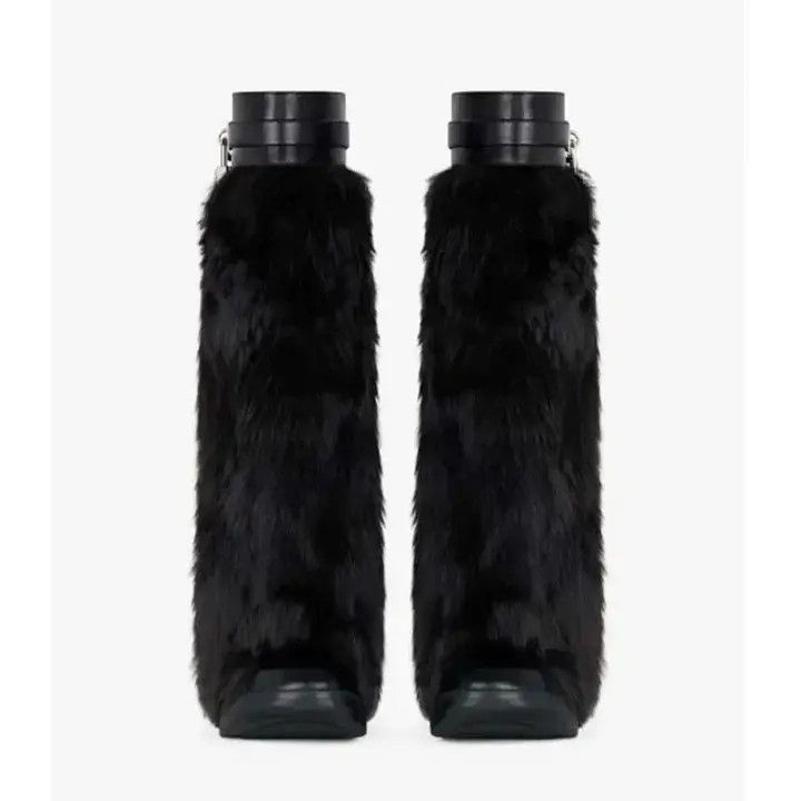 Givenchy o1w1db10525 Shark Lock High Boot in Black Size US 6 / IT 36 - 3 Thumbnail