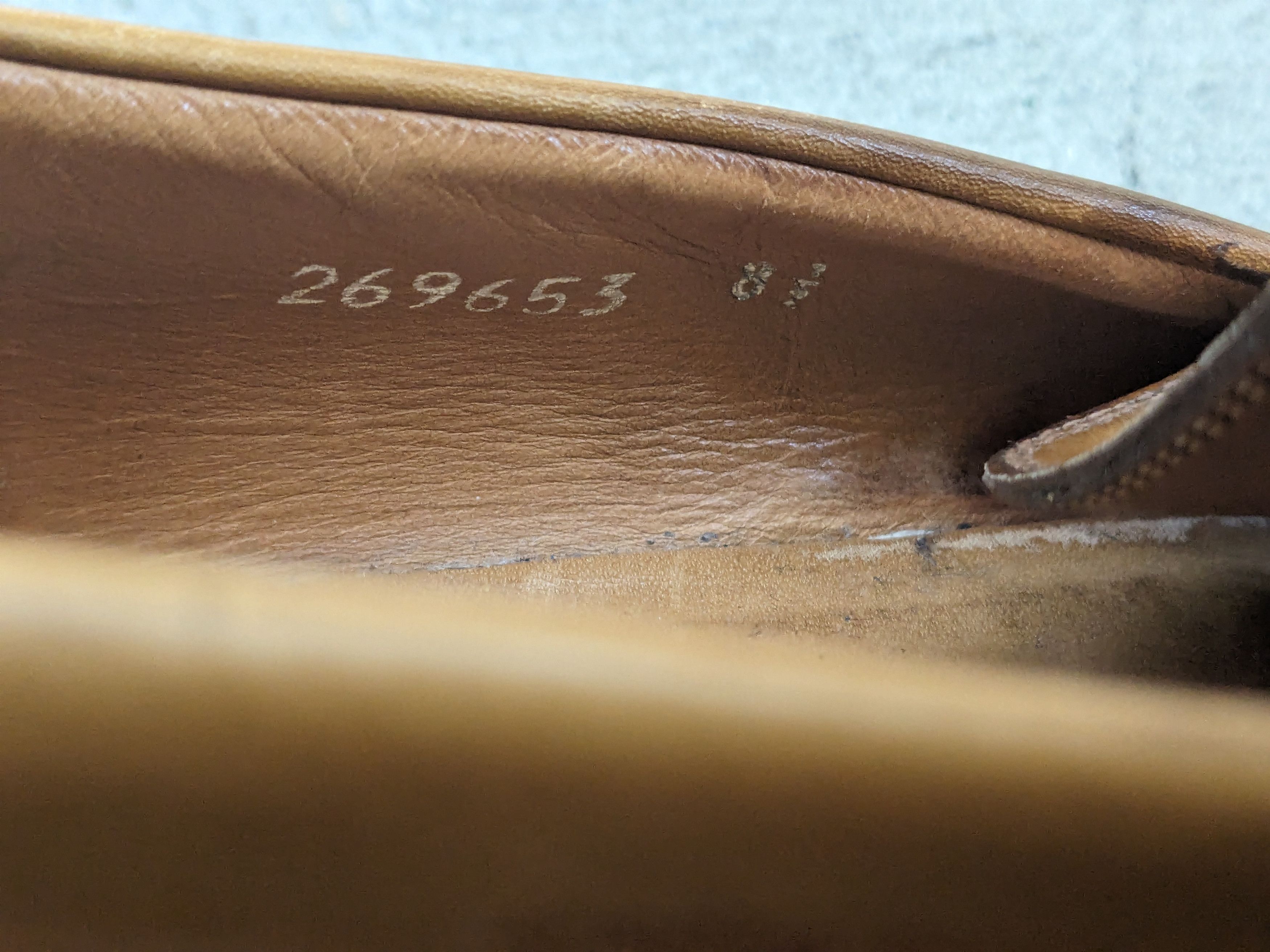 Gucci × Vintage Gucci Loafers Brown 9 Slip Ons Buckle GG Ombre Patina Size US 9 / EU 42 - 6 Thumbnail