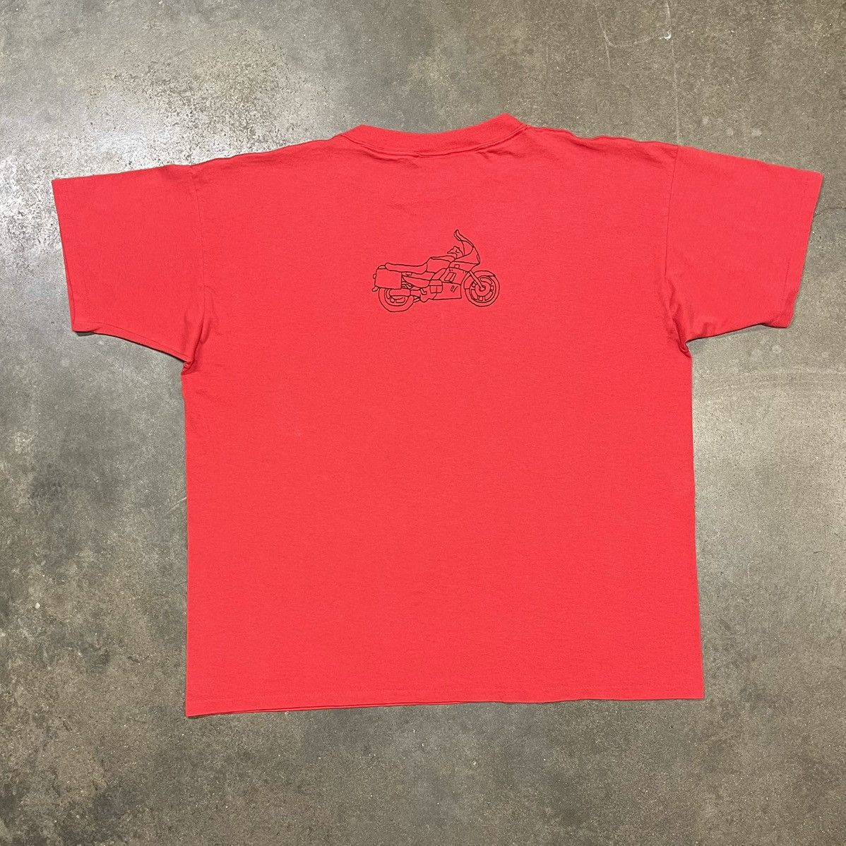 Vintage Vintage 90s Motorcycle Embroidered T-Shirt Single Stitch USA Size US XXL / EU 58 / 5 - 4 Thumbnail