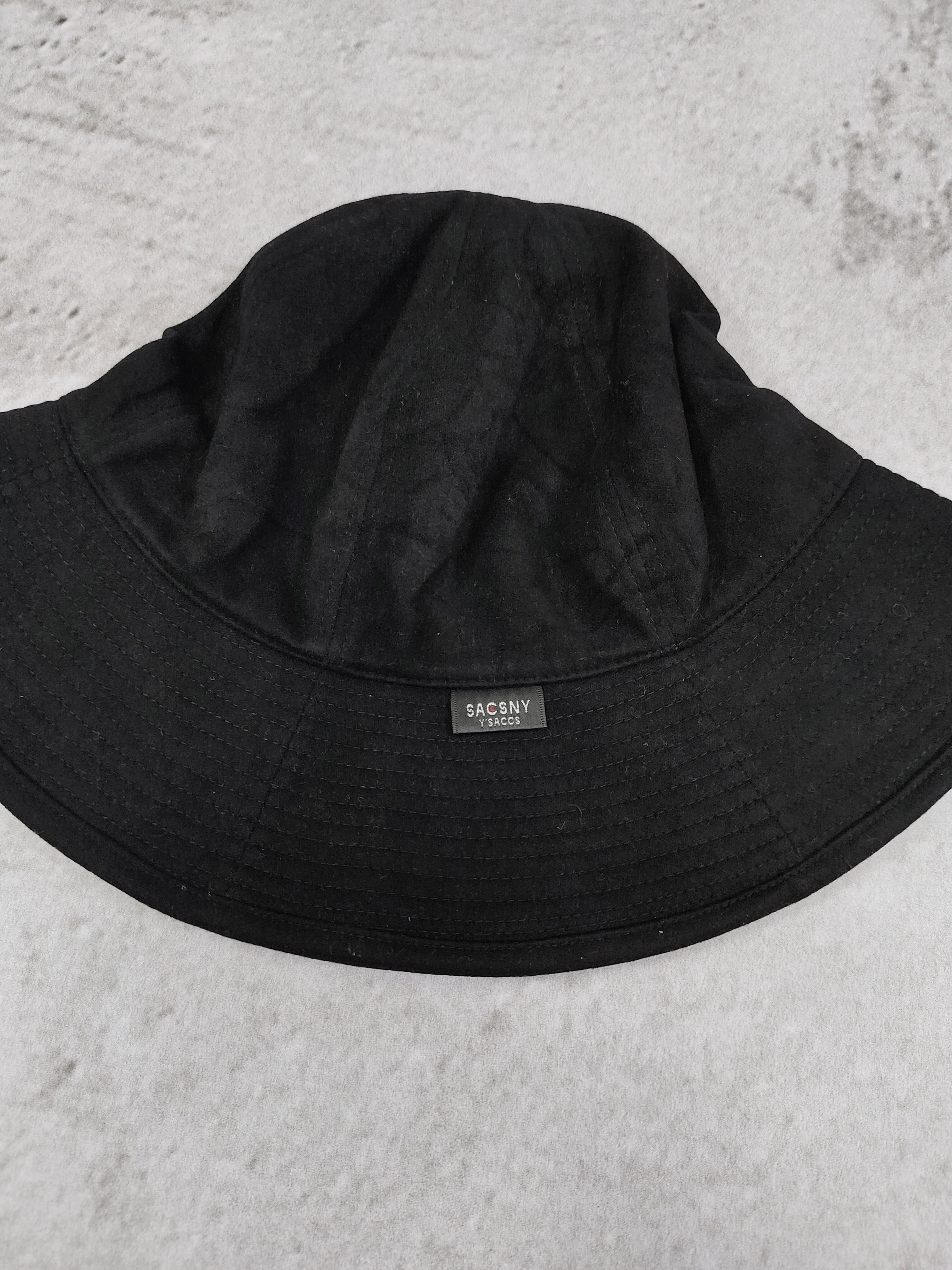 Yohji Yamamoto Y’SACCS SACSNY By Yohji Wide Brim Minimal Solid Bucket Hat Size ONE SIZE - 5 Thumbnail