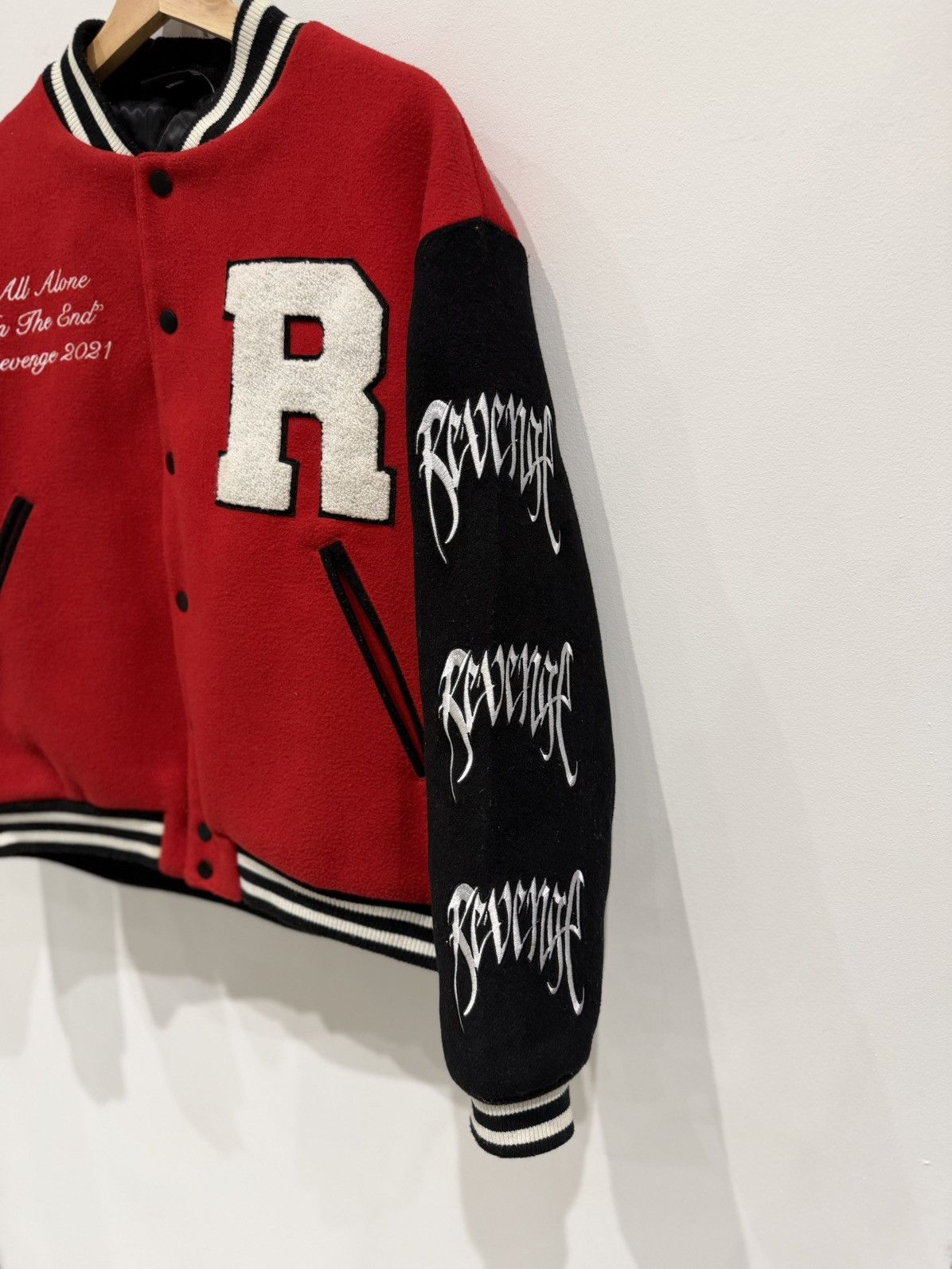 Revenge Revenge Red Varsity Skull Jacket Red Size: S Size US S / EU 44-46 / 1 - 3 Thumbnail