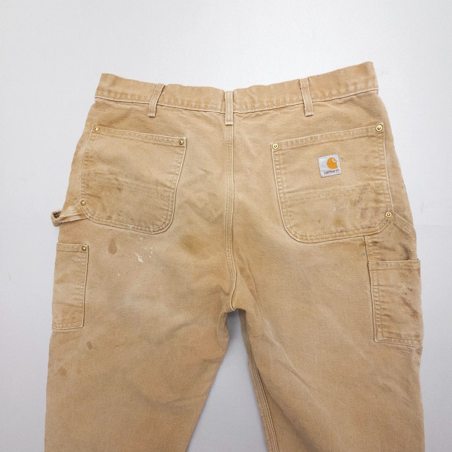 Carhartt VINTAGE Carhartt Pants Carhartt B01 BRN Canvas Carpenter 38x30 Regular Brown Mens Cotton 5-Pocket Workwear USA Size US 38 / EU 54 - 3 Thumbnail
